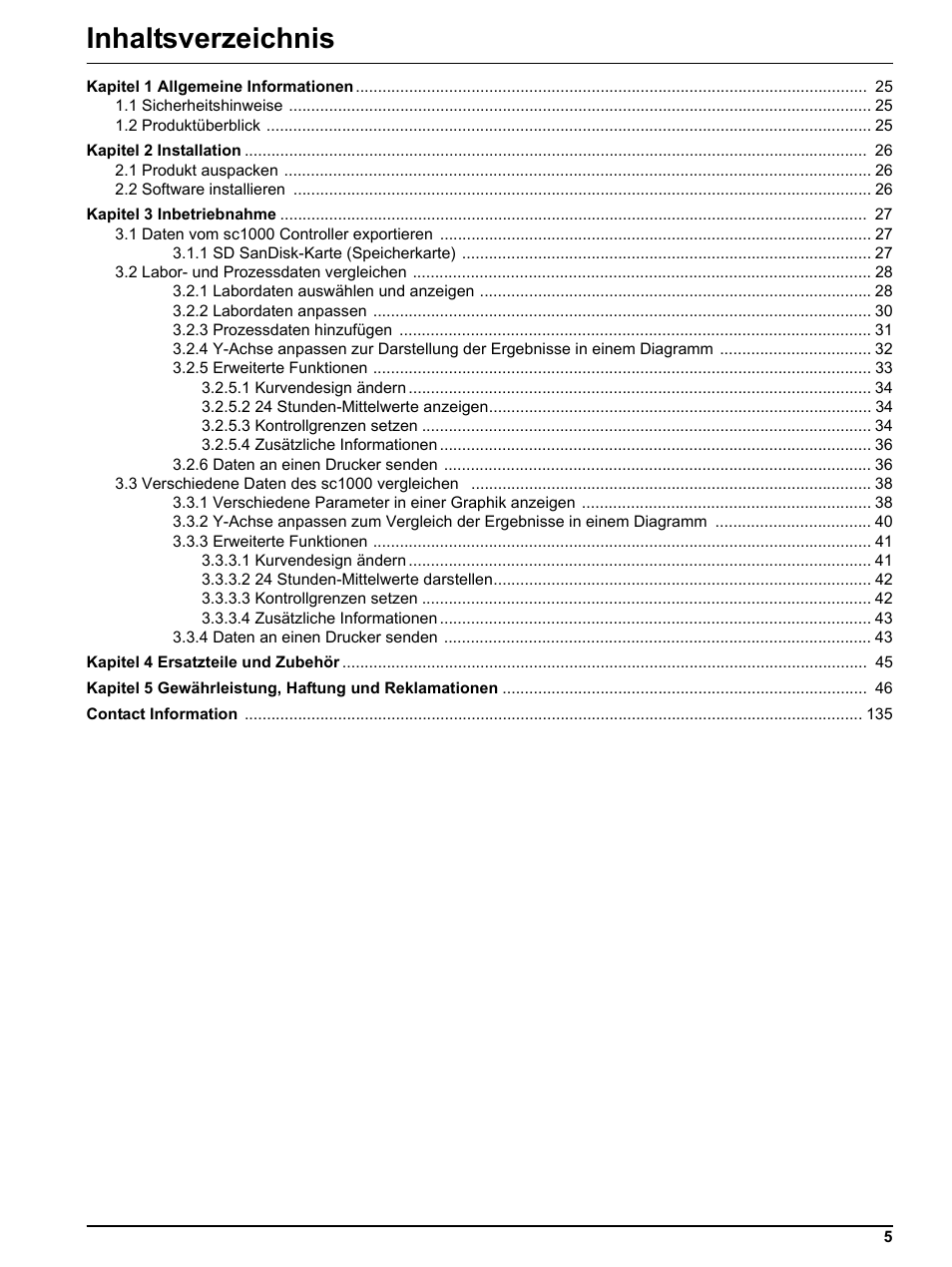 Hach-Lange DR 3800 Additional Software LINK2SC User Manual | Page 5 / 148
