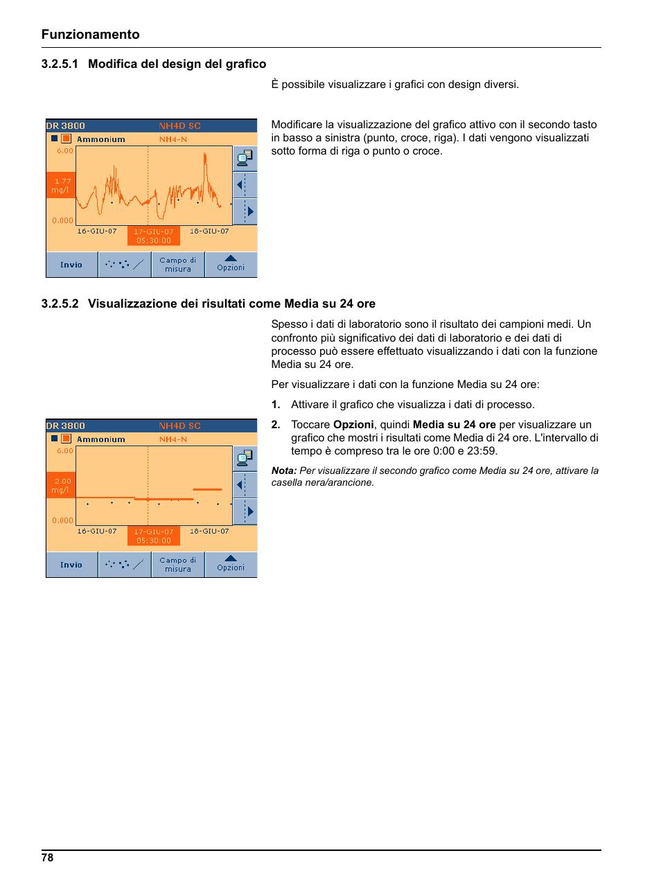 1 modifica del design del grafico | Hach-Lange DR 3800 Additional Software LINK2SC User Manual | Page 90 / 148