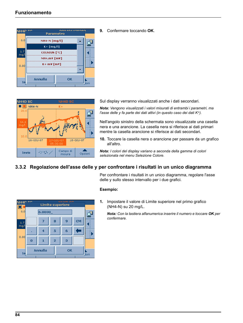 Funzionamento | Hach-Lange DR 3800 Additional Software LINK2SC User Manual | Page 96 / 148