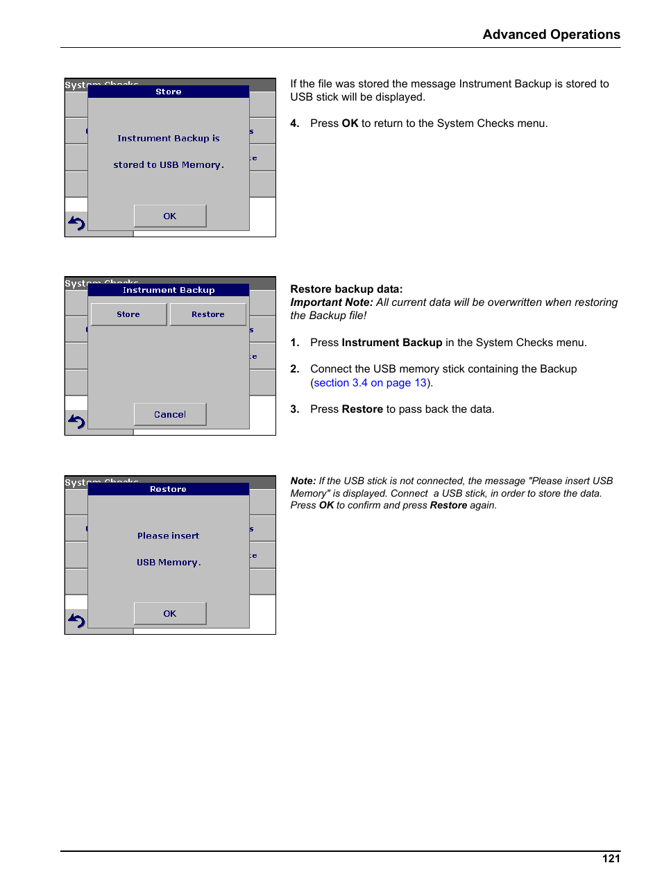 Advanced operations | Hach-Lange DR 3800 User Manual User Manual | Page 121 / 152