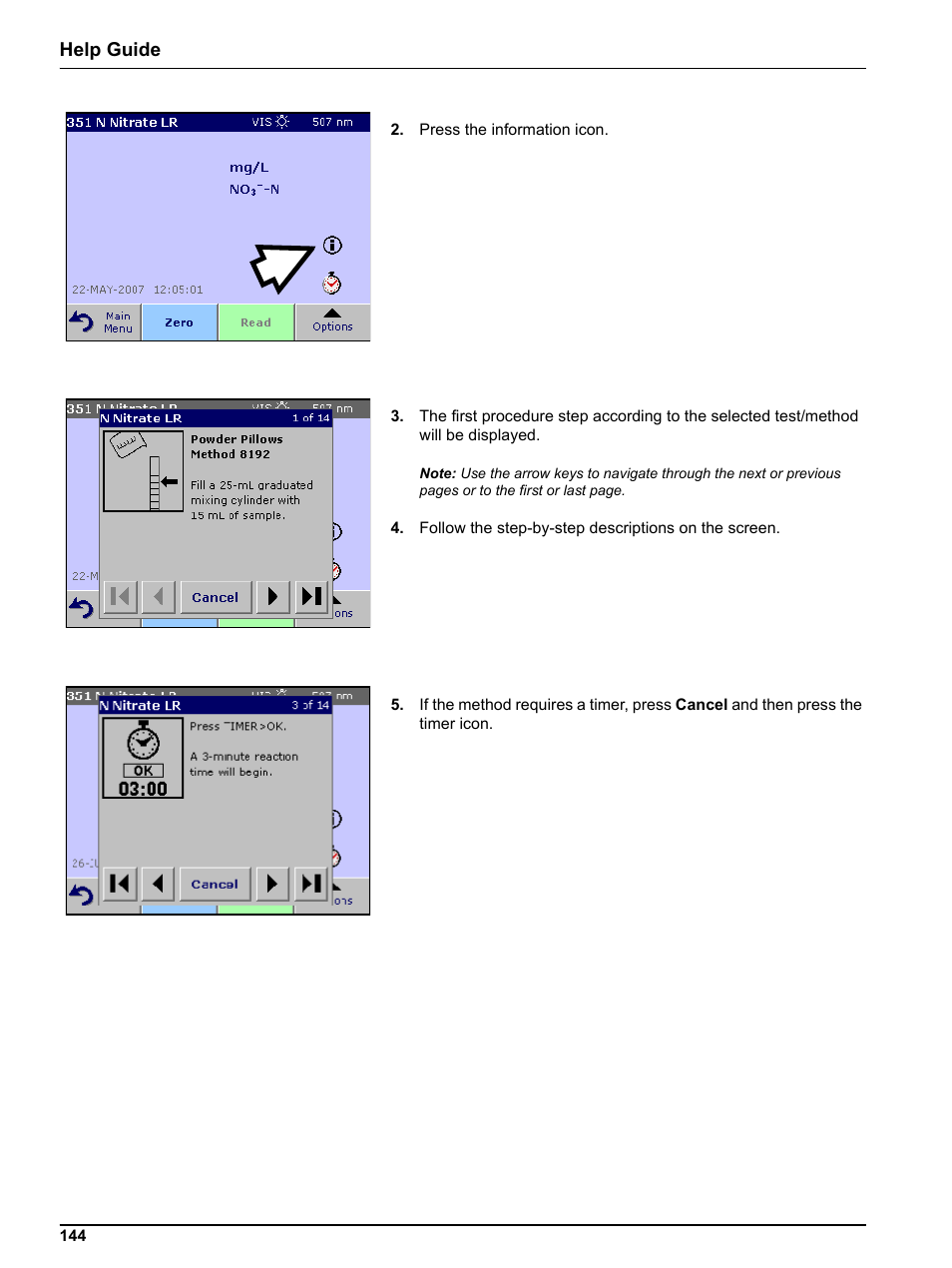 Help guide | Hach-Lange DR 3800 User Manual User Manual | Page 144 / 152