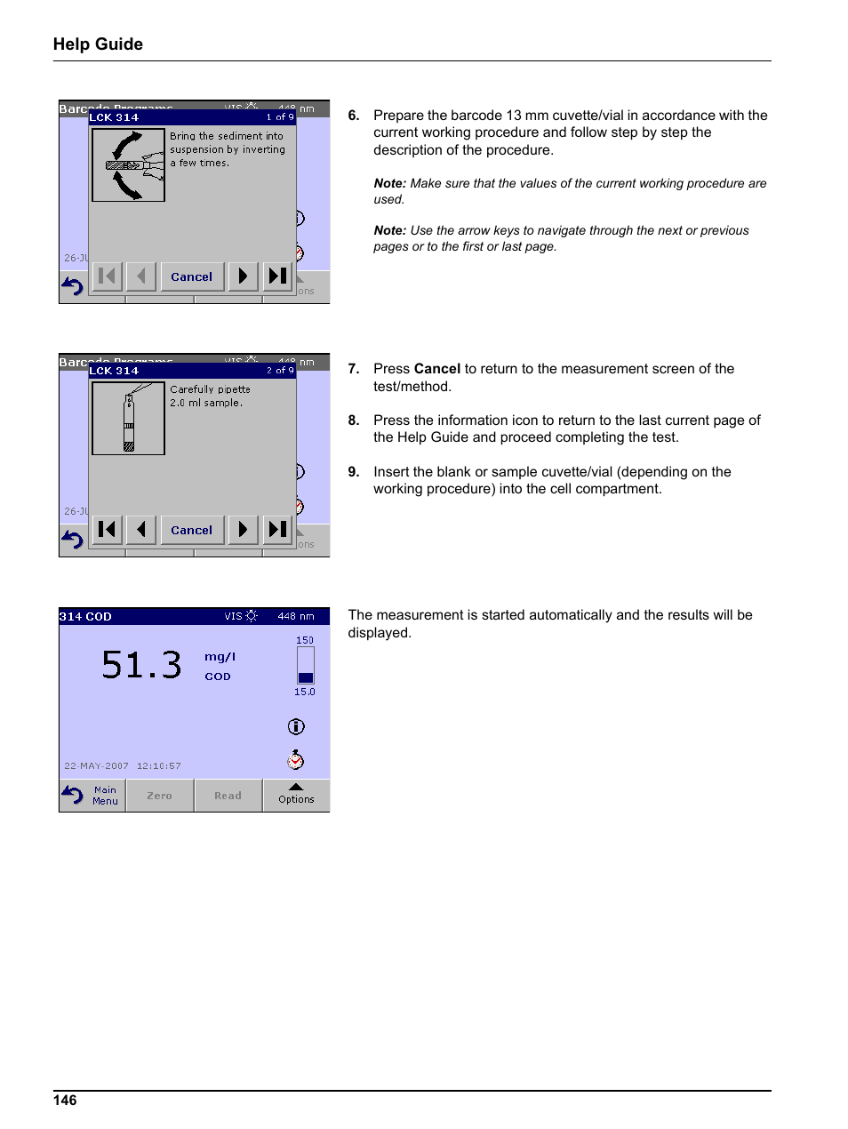 Help guide | Hach-Lange DR 3800 User Manual User Manual | Page 146 / 152