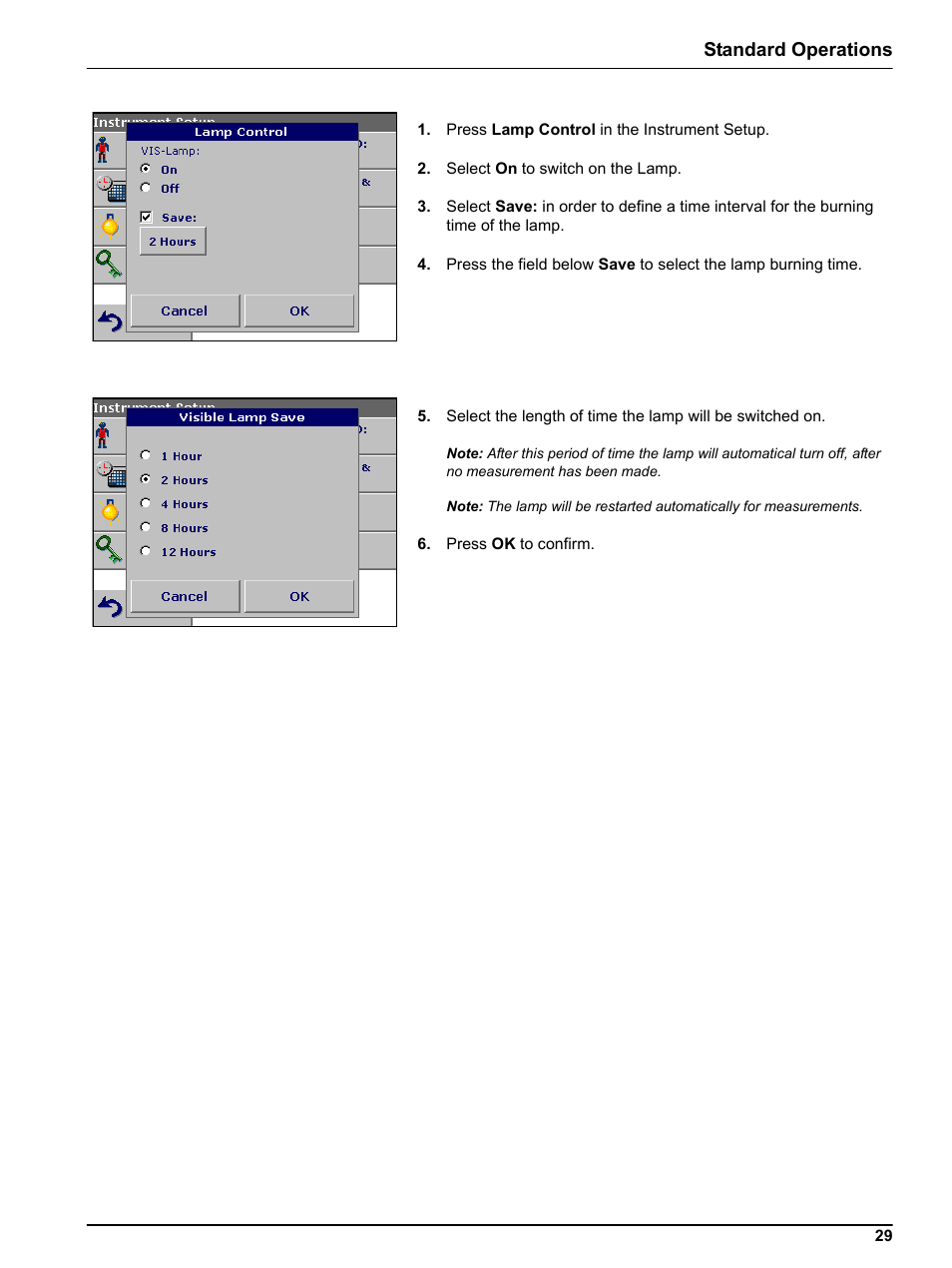 Standard operations | Hach-Lange DR 3800 User Manual User Manual | Page 29 / 152