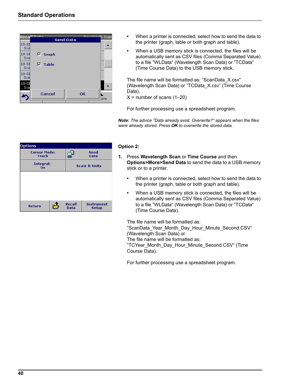 Standard operations | Hach-Lange DR 3800 User Manual User Manual | Page 40 / 152