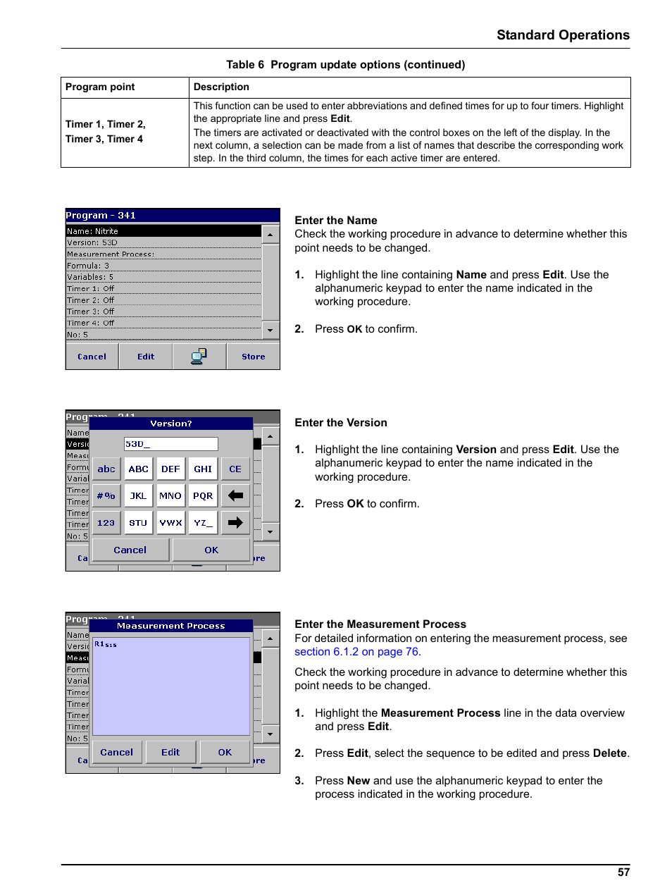 Standard operations | Hach-Lange DR 3800 User Manual User Manual | Page 57 / 152