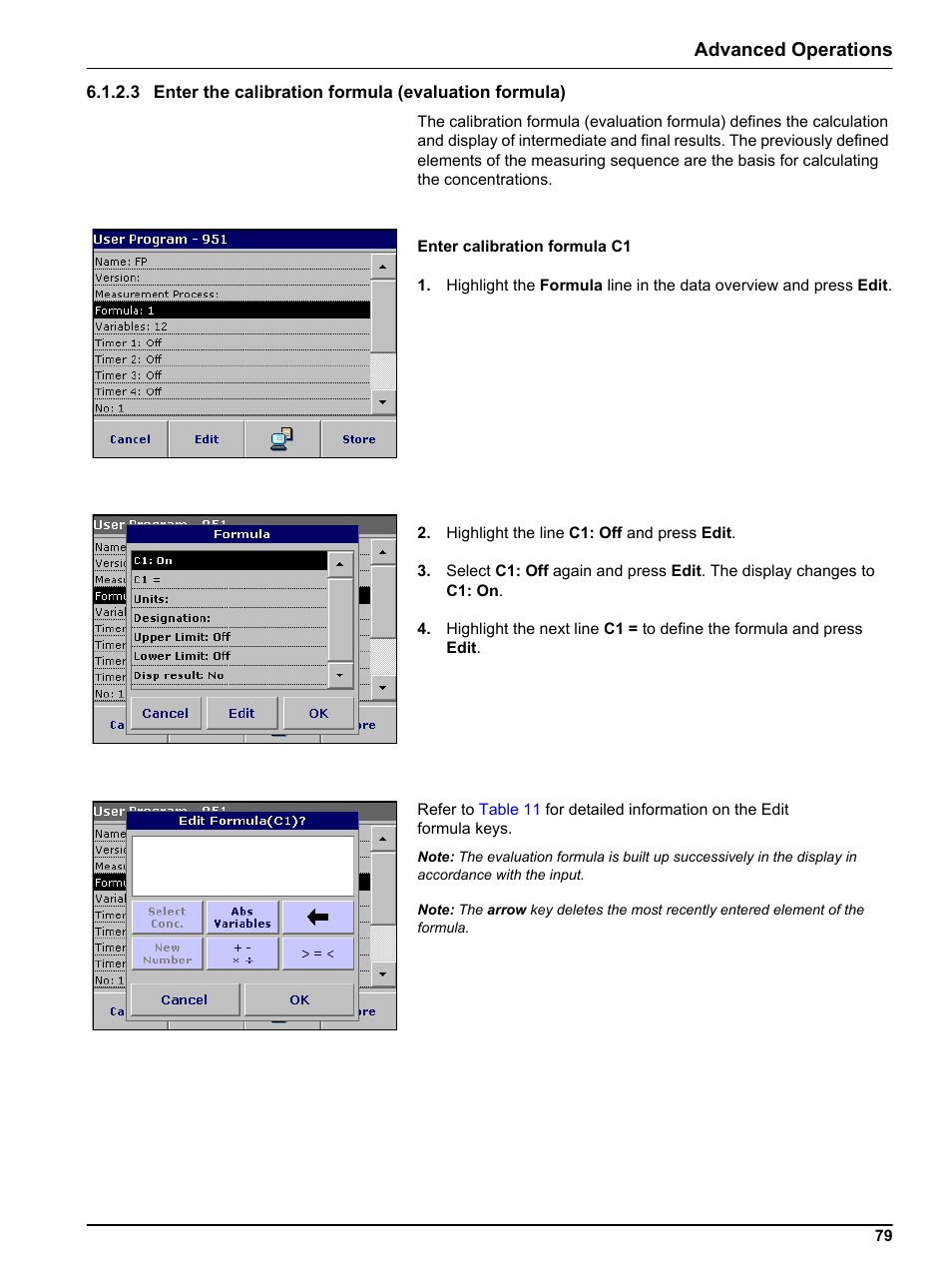 Advanced operations | Hach-Lange DR 3800 User Manual User Manual | Page 79 / 152