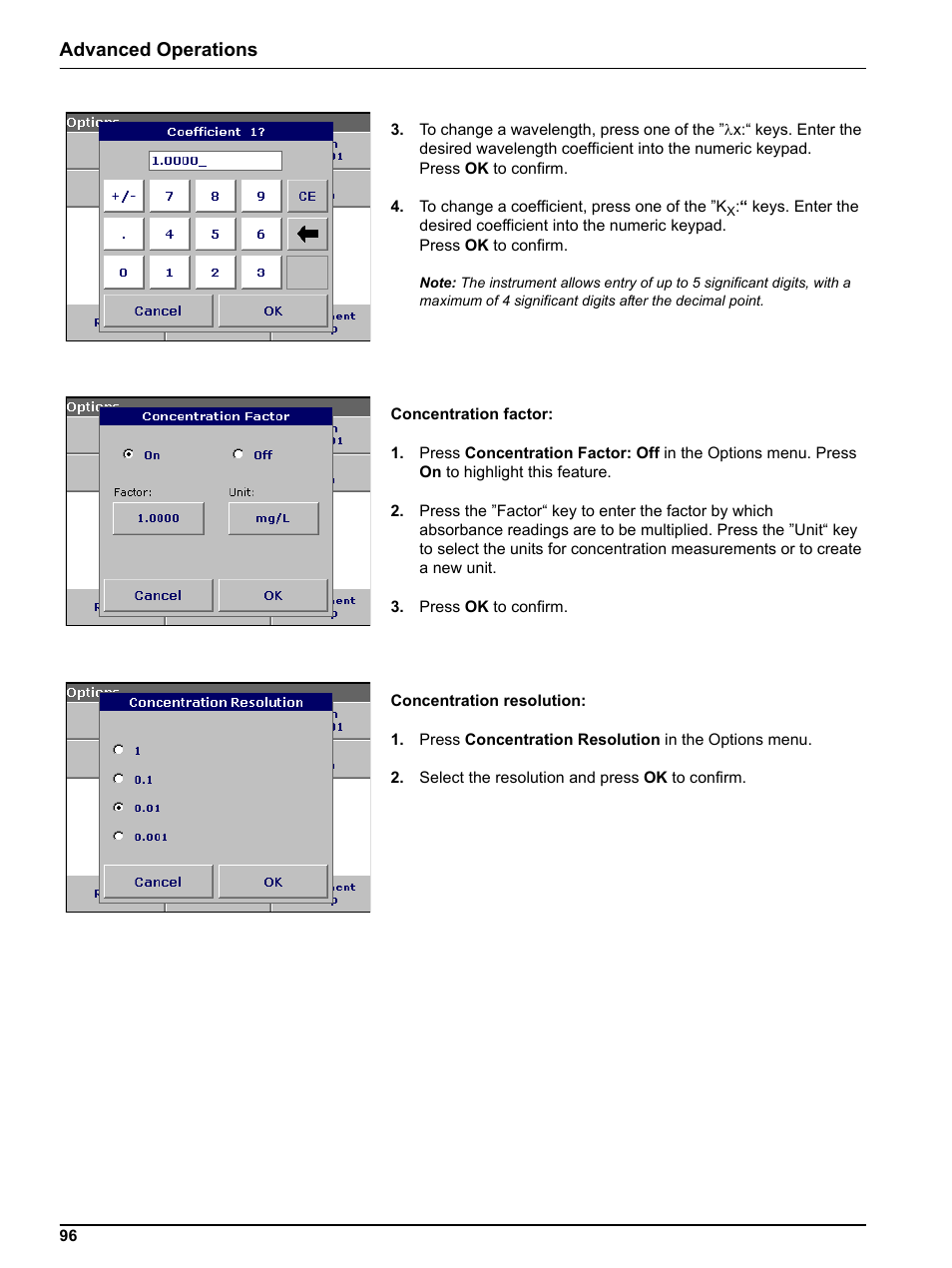 Advanced operations | Hach-Lange DR 3800 User Manual User Manual | Page 96 / 152