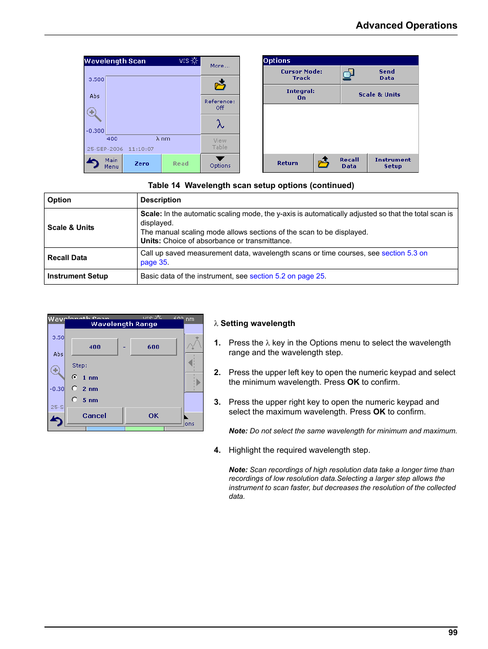 Advanced operations | Hach-Lange DR 3800 User Manual User Manual | Page 99 / 152