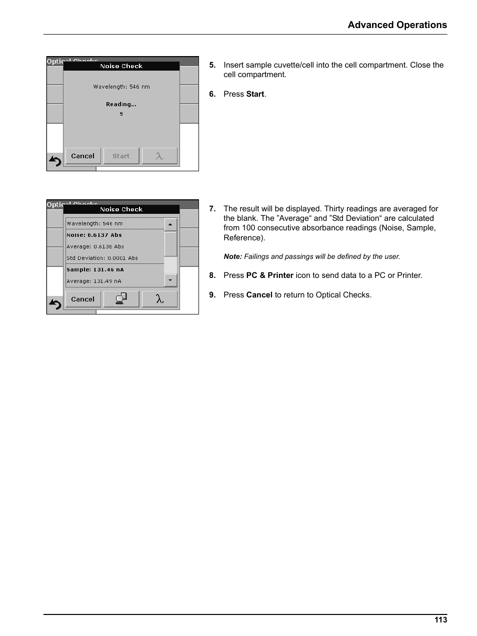 Advanced operations | Hach-Lange DR 5000 User Manual User Manual | Page 113 / 140