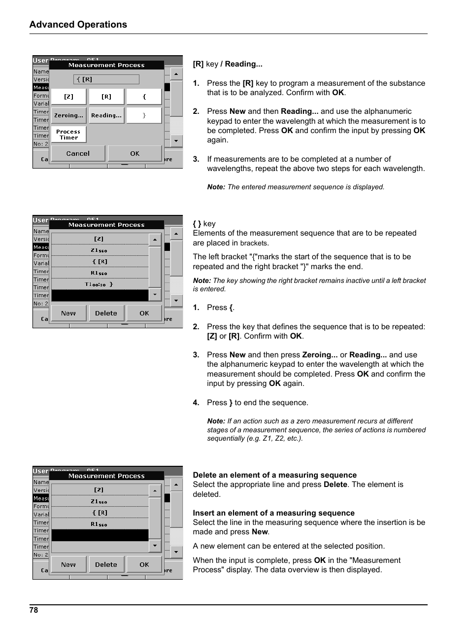 Advanced operations | Hach-Lange DR 5000 User Manual User Manual | Page 78 / 140
