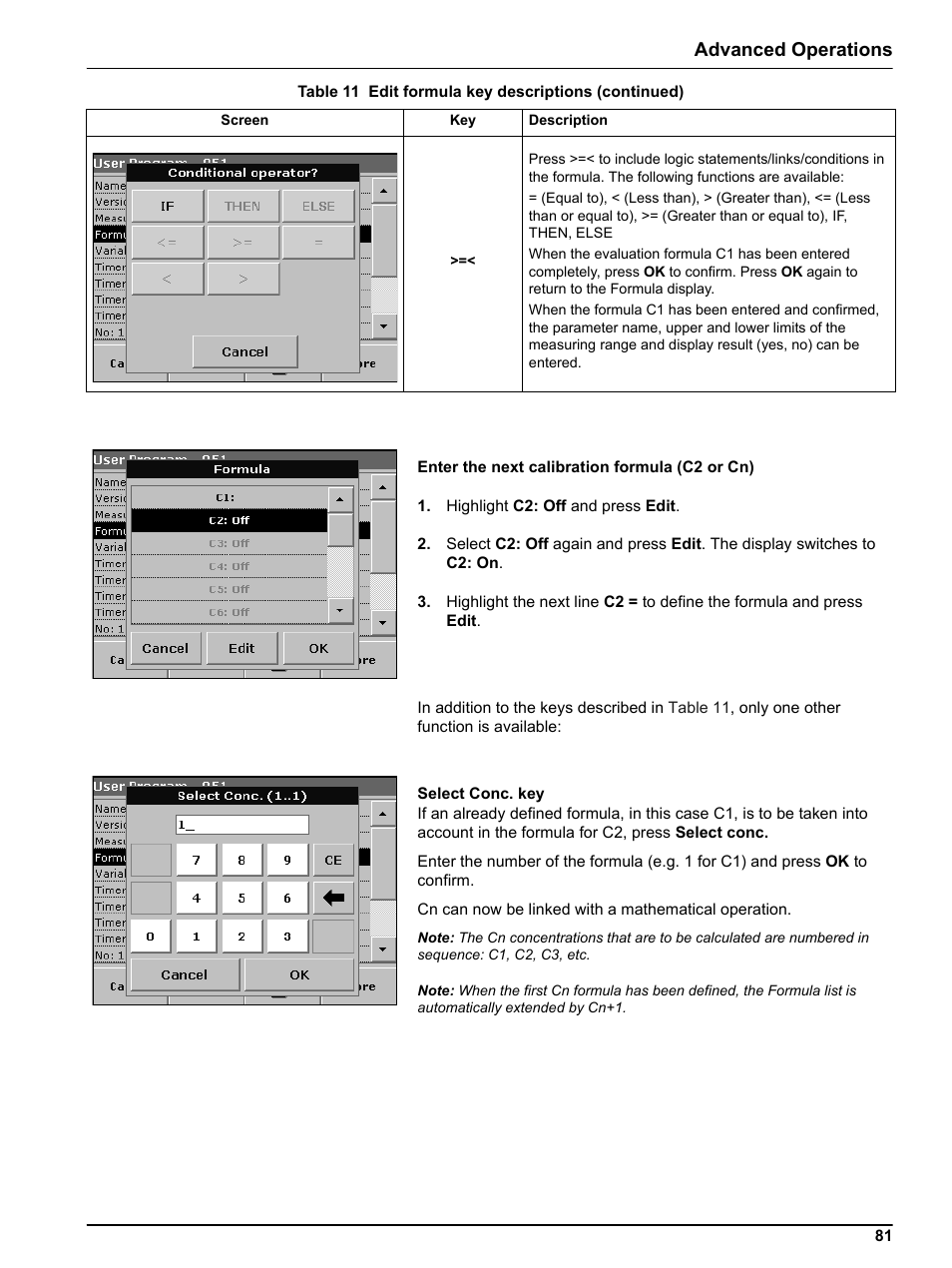 Advanced operations | Hach-Lange DR 5000 User Manual User Manual | Page 81 / 140