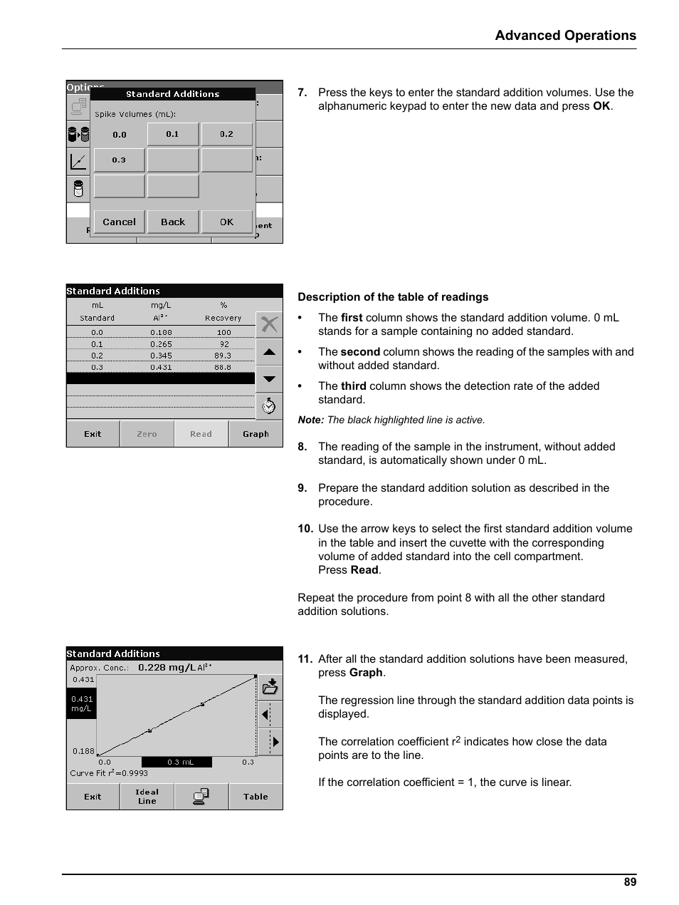 Advanced operations | Hach-Lange DR 5000 User Manual User Manual | Page 89 / 140