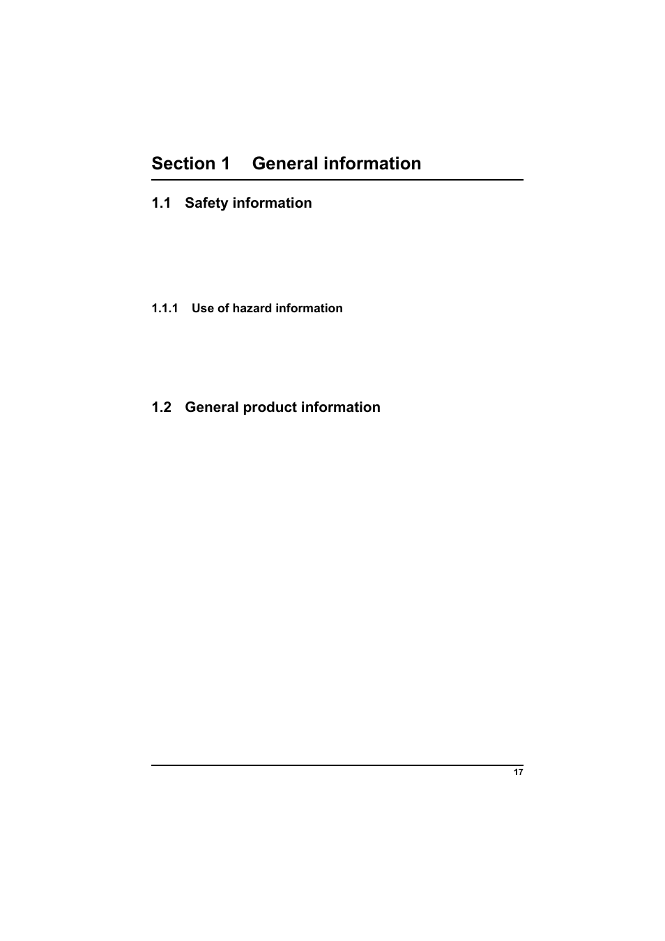 Section 1 general information, 1 safety information, 1 use of hazard information | 2 general product information | Hach-Lange POCKET Colorimeter II Application Instruction User Manual | Page 17 / 118