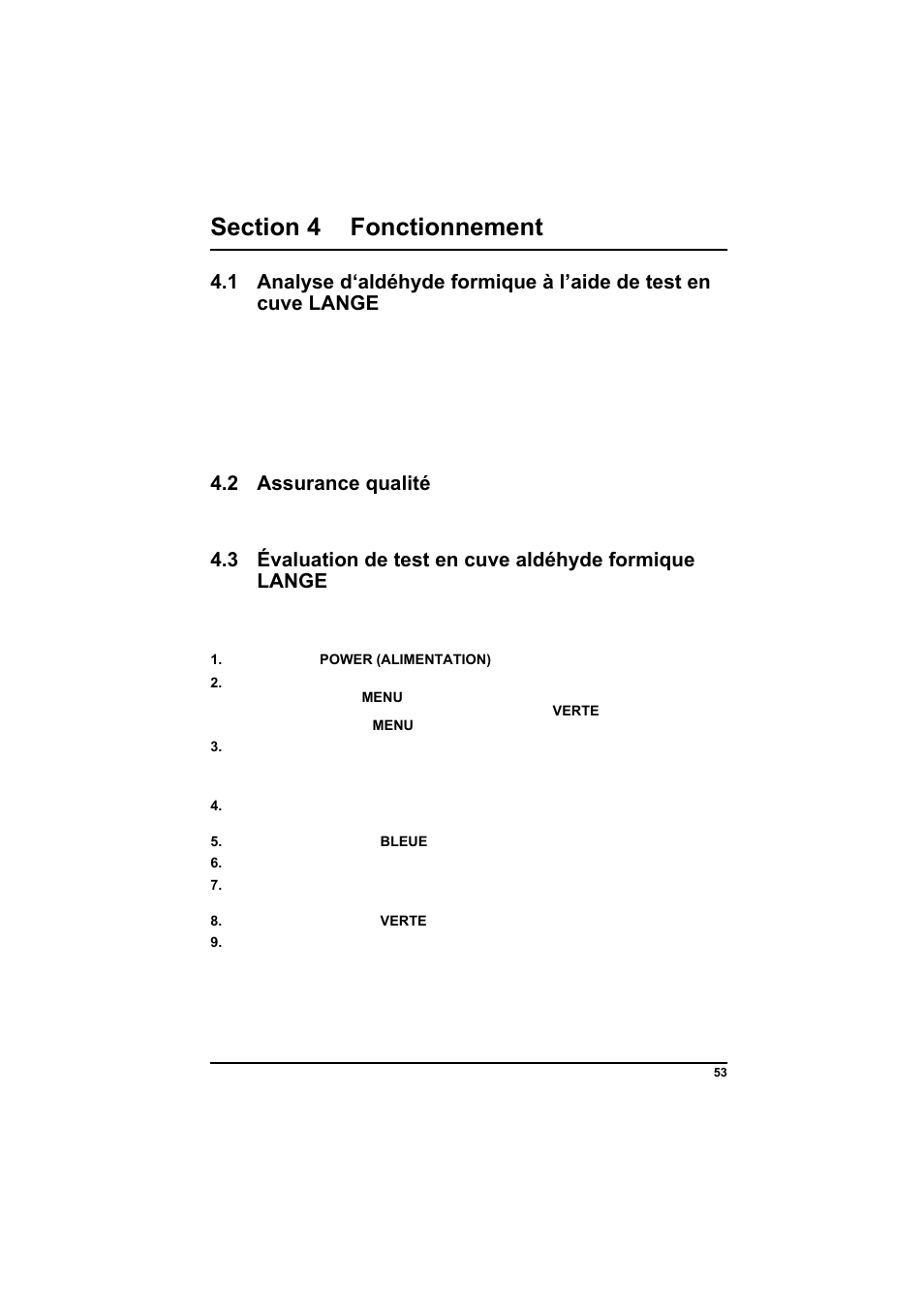 Section 4 fonctionnement, 2 assurance qualité, 3 évaluation de test en cuve | Hach-Lange POCKET Colorimeter II Application Instruction User Manual | Page 53 / 118