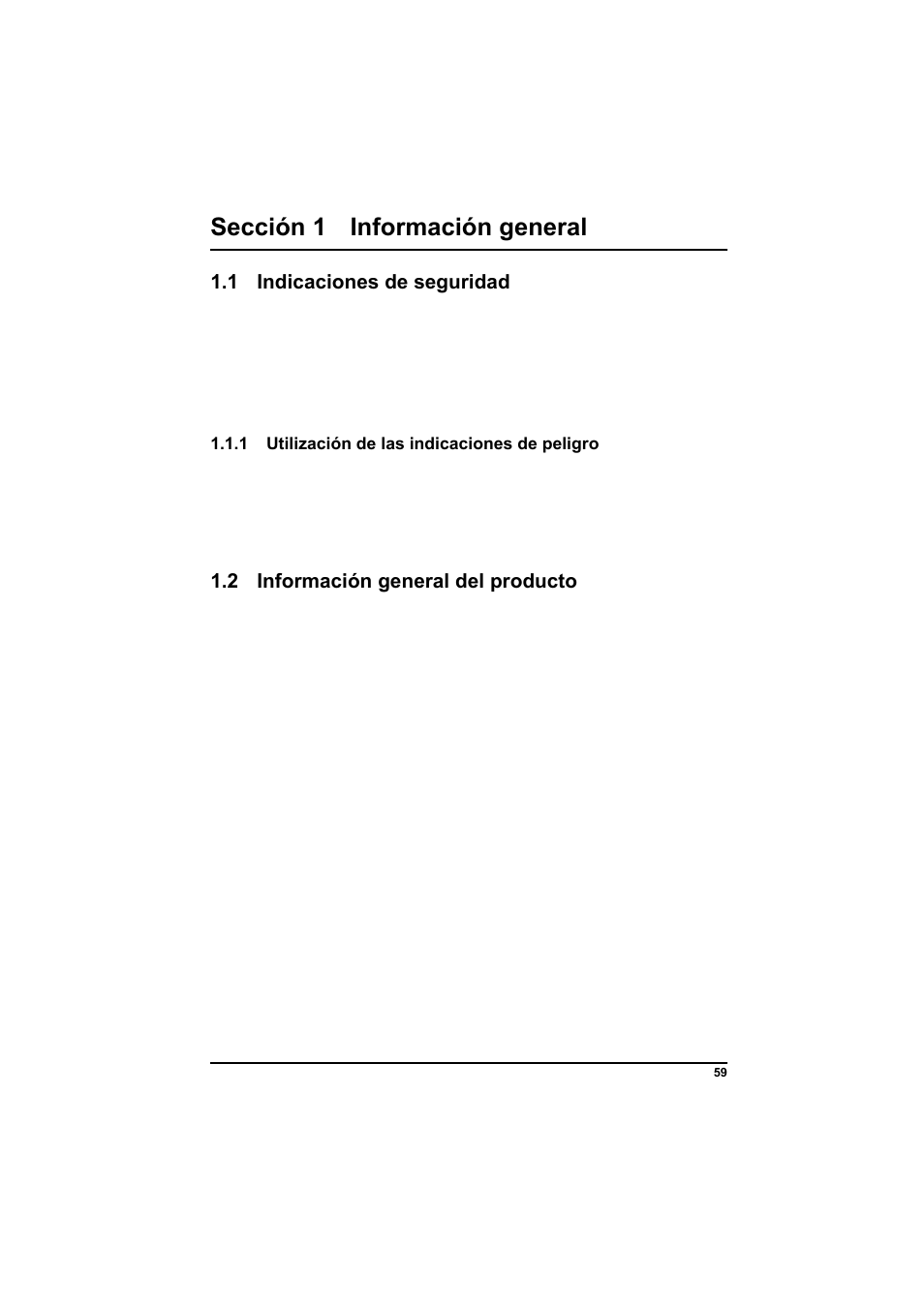 Sección 1 información general, 1 indicaciones de seguridad, 2 información general del producto | Hach-Lange POCKET Colorimeter II Application Instruction User Manual | Page 59 / 118