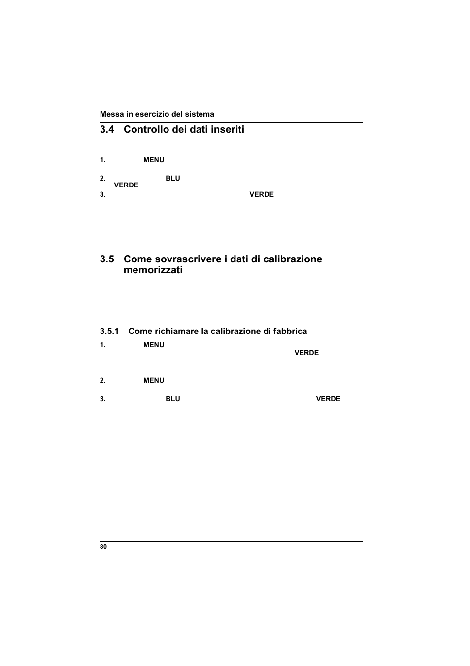 4 controllo dei dati inseriti, 1 come richiamare la calibrazione di fabbrica | Hach-Lange POCKET Colorimeter II Application Instruction User Manual | Page 80 / 118