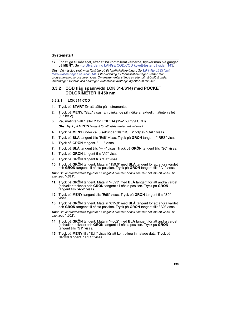 1 lck 314 cod | Hach-Lange PCII-COD LCK 014_114_314_614 User Manual | Page 141 / 152