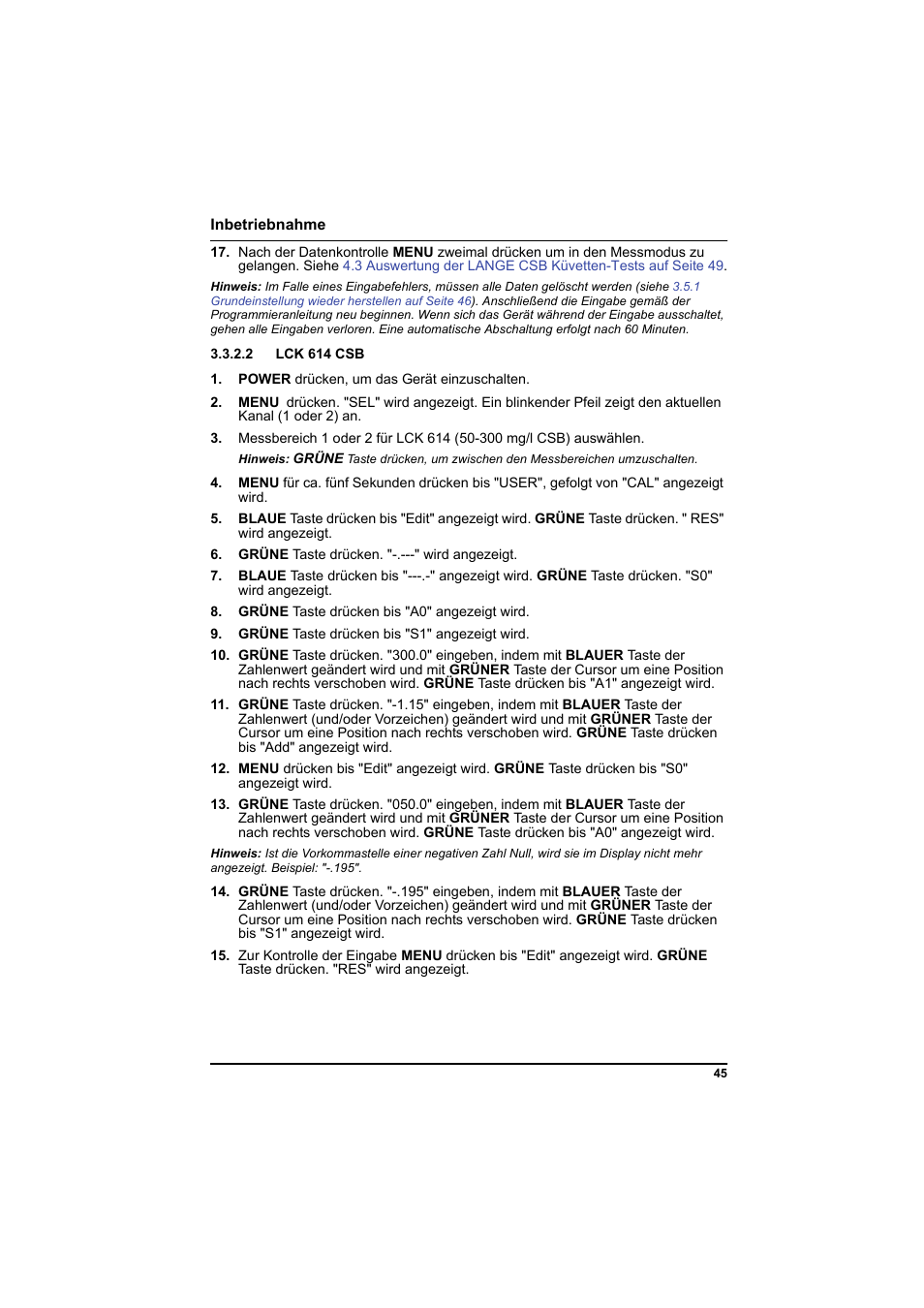 2 lck 614 csb | Hach-Lange PCII-COD LCK 014_114_314_614 User Manual | Page 47 / 152