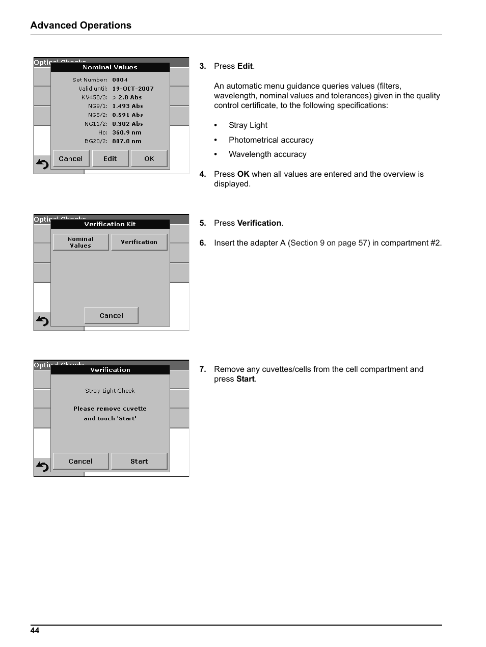 Advanced operations | Hach-Lange DR2800 eco User Manual | Page 44 / 64