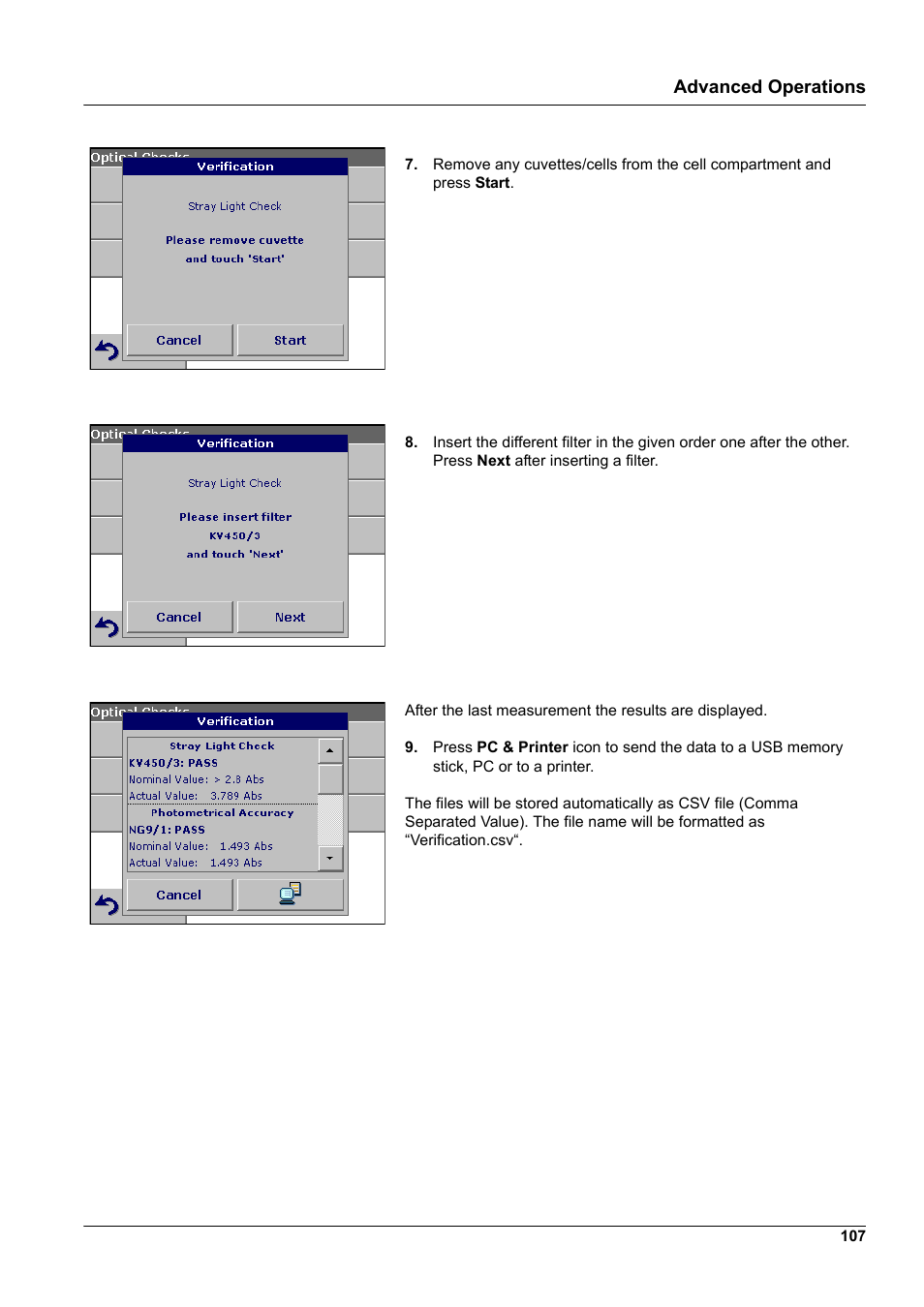 Advanced operations | Hach-Lange DR2800 eco User Manual | Page 107 / 130