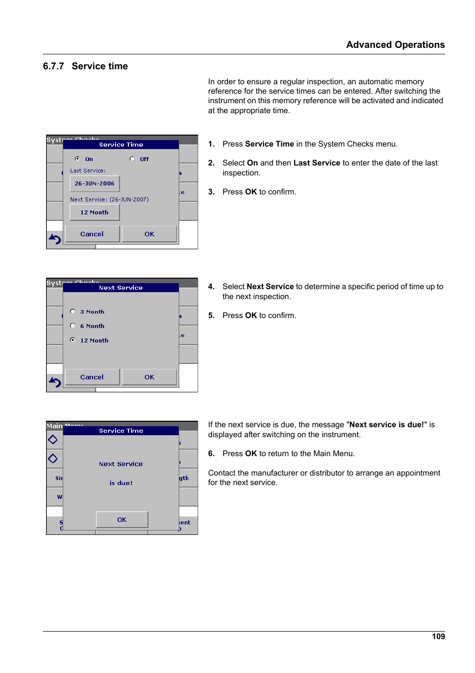 7 service time | Hach-Lange DR2800 eco User Manual | Page 109 / 130