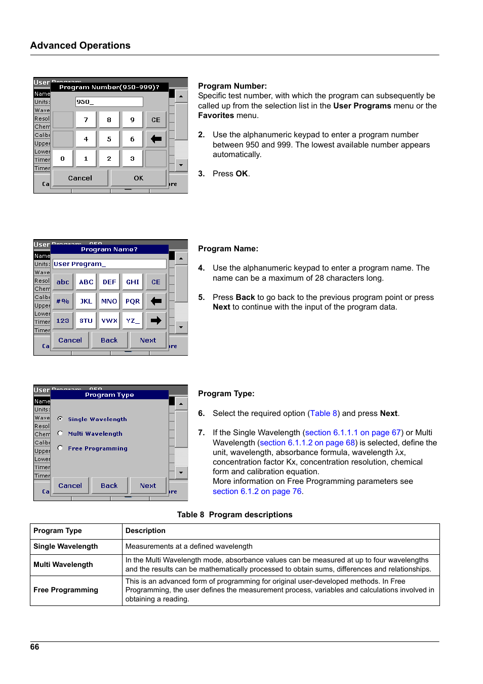 Advanced operations | Hach-Lange DR2800 eco User Manual | Page 66 / 130