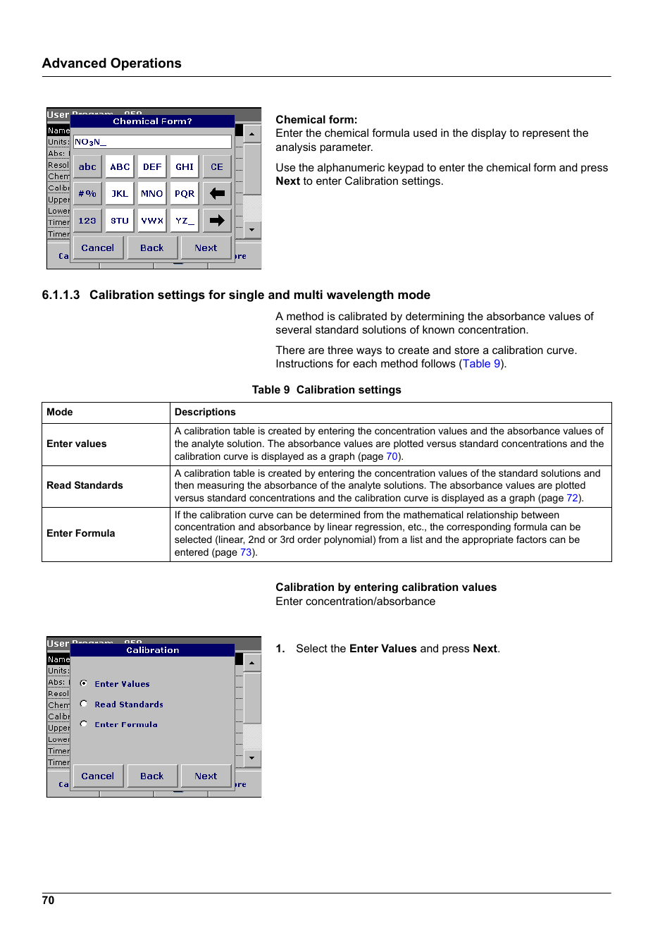Advanced operations | Hach-Lange DR2800 eco User Manual | Page 70 / 130