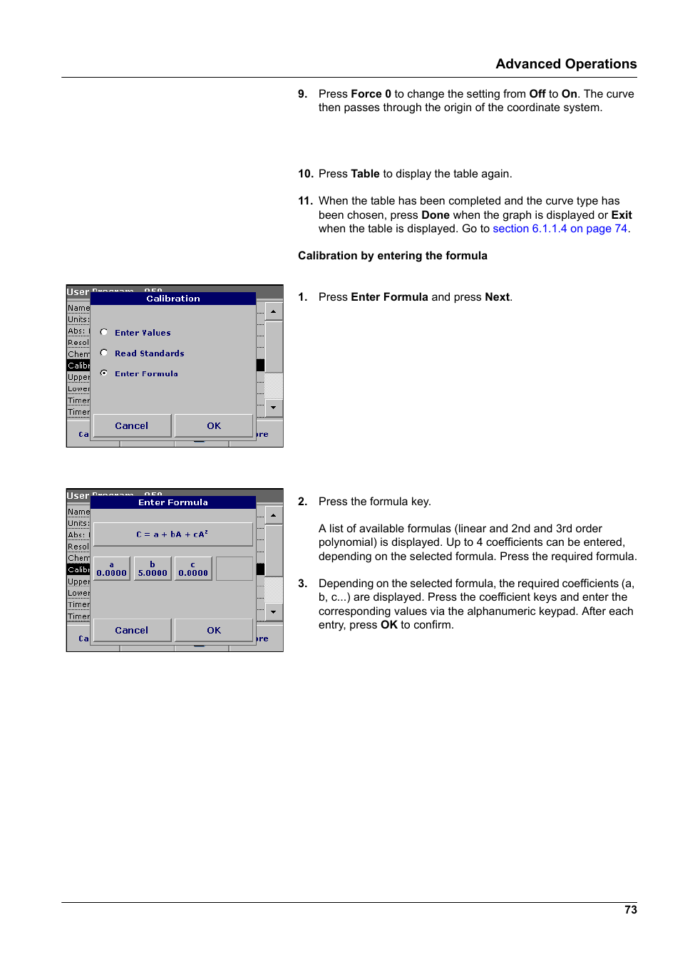 Advanced operations | Hach-Lange DR2800 eco User Manual | Page 73 / 130