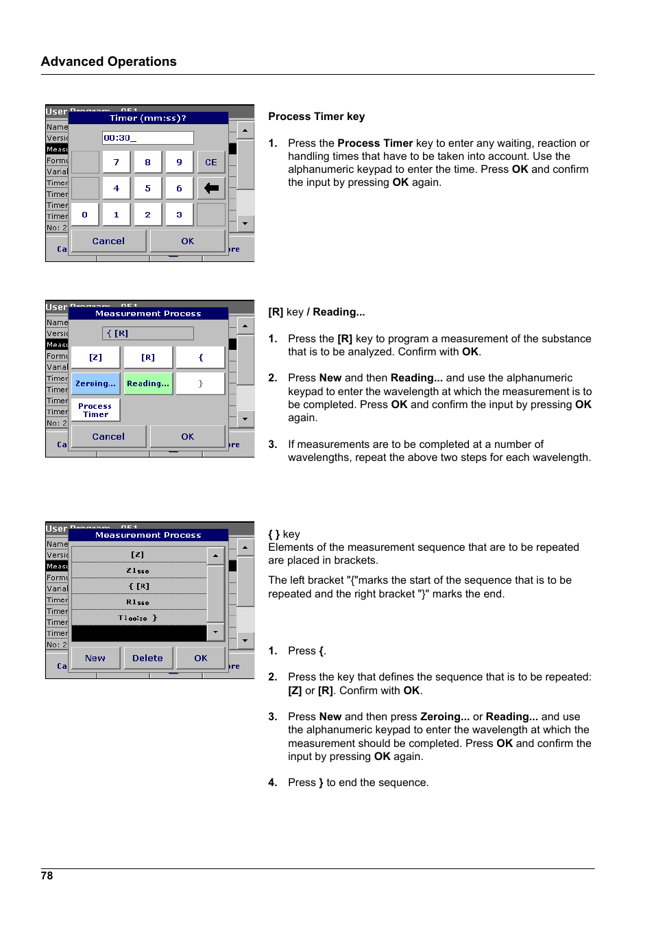 Advanced operations | Hach-Lange DR2800 eco User Manual | Page 78 / 130