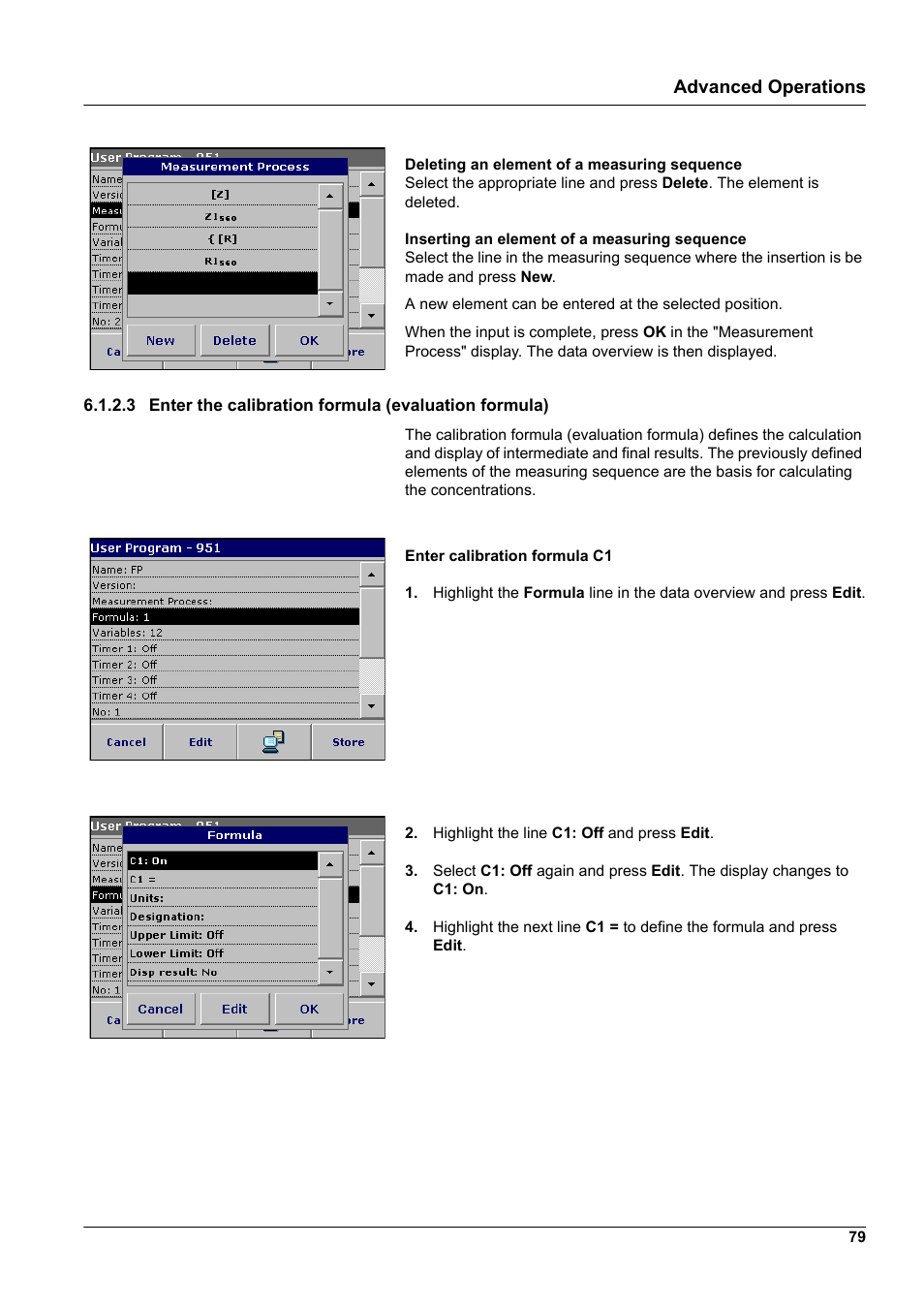 Advanced operations | Hach-Lange DR2800 eco User Manual | Page 79 / 130