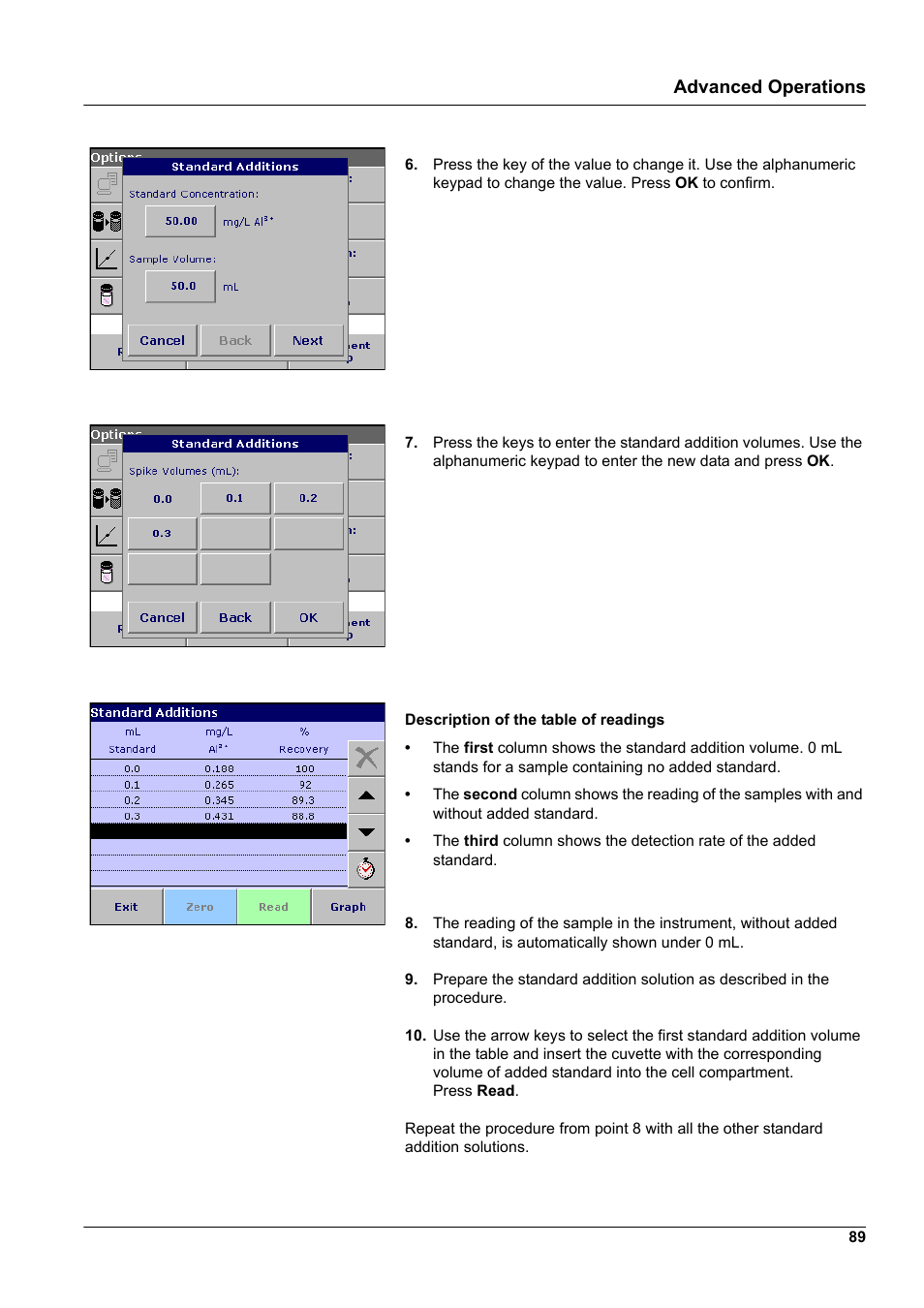 Advanced operations | Hach-Lange DR2800 eco User Manual | Page 89 / 130