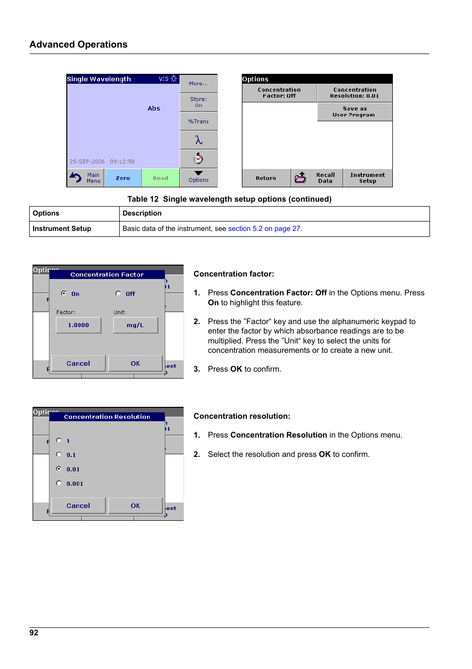Advanced operations | Hach-Lange DR2800 eco User Manual | Page 92 / 130