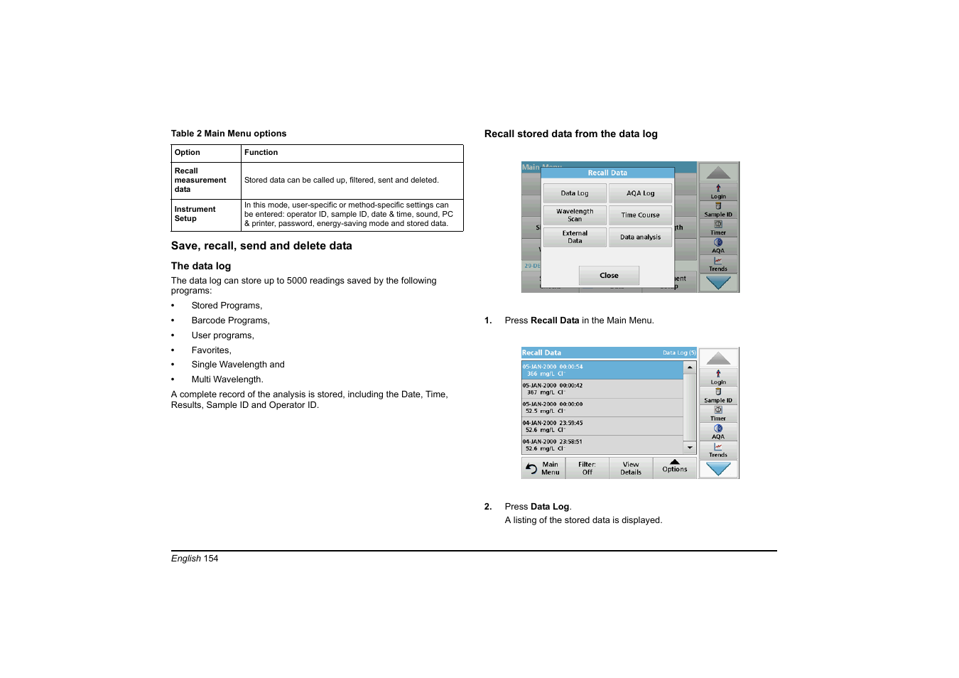 Hach-Lange DR 6000 Basic User Manual User Manual | Page 154 / 618