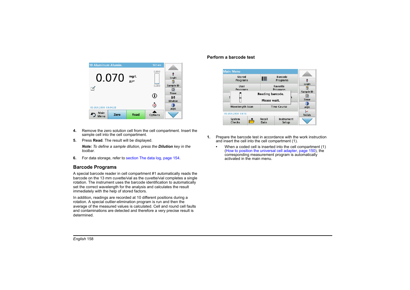 Hach-Lange DR 6000 Basic User Manual User Manual | Page 158 / 618