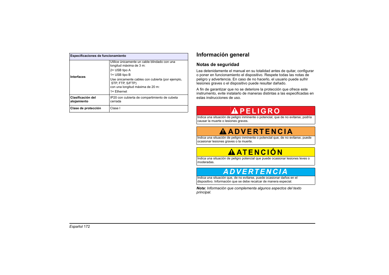 Información general | Hach-Lange DR 6000 Basic User Manual User Manual | Page 172 / 618