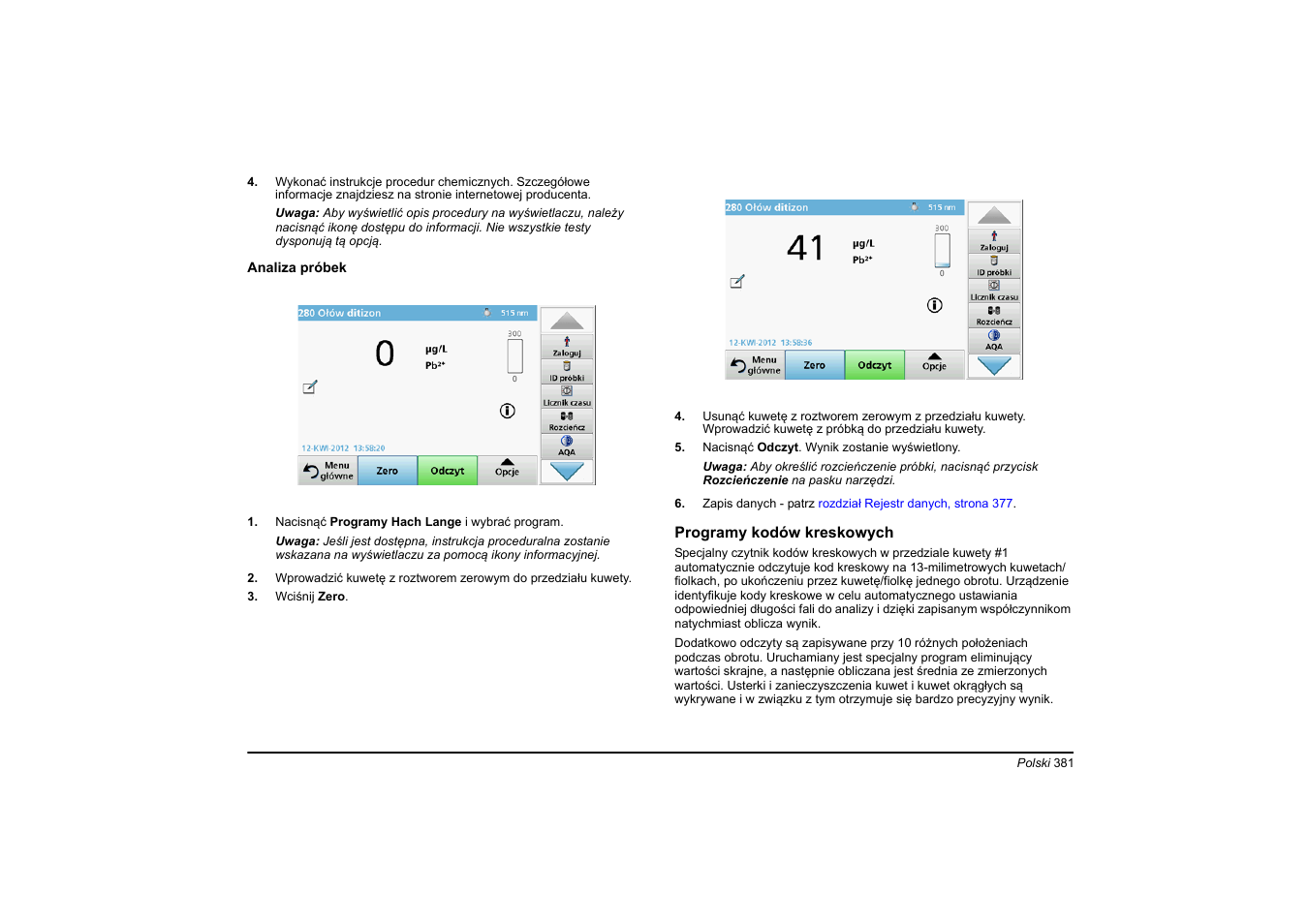 Hach-Lange DR 6000 Basic User Manual User Manual | Page 381 / 618