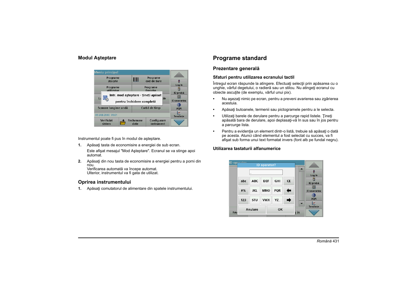 Programe standard | Hach-Lange DR 6000 Basic User Manual User Manual | Page 431 / 618