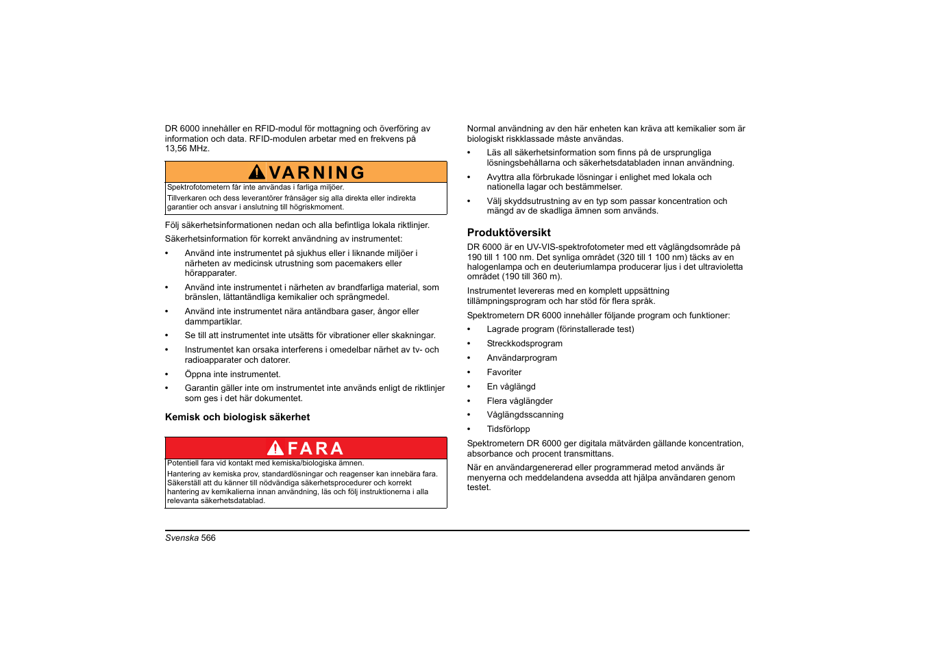 Fa r a | Hach-Lange DR 6000 Basic User Manual User Manual | Page 566 / 618