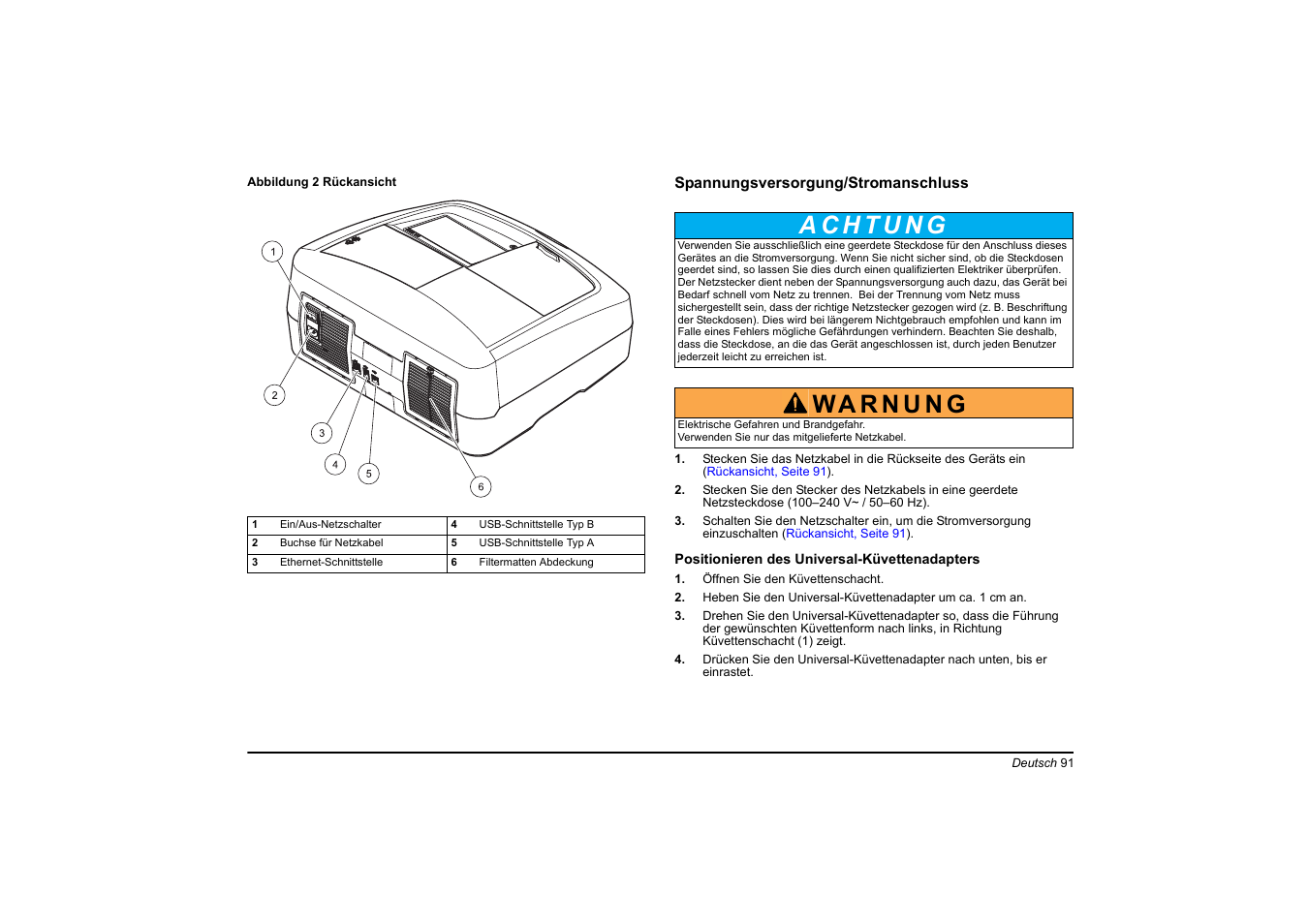 Hach-Lange DR 6000 Basic User Manual User Manual | Page 91 / 618
