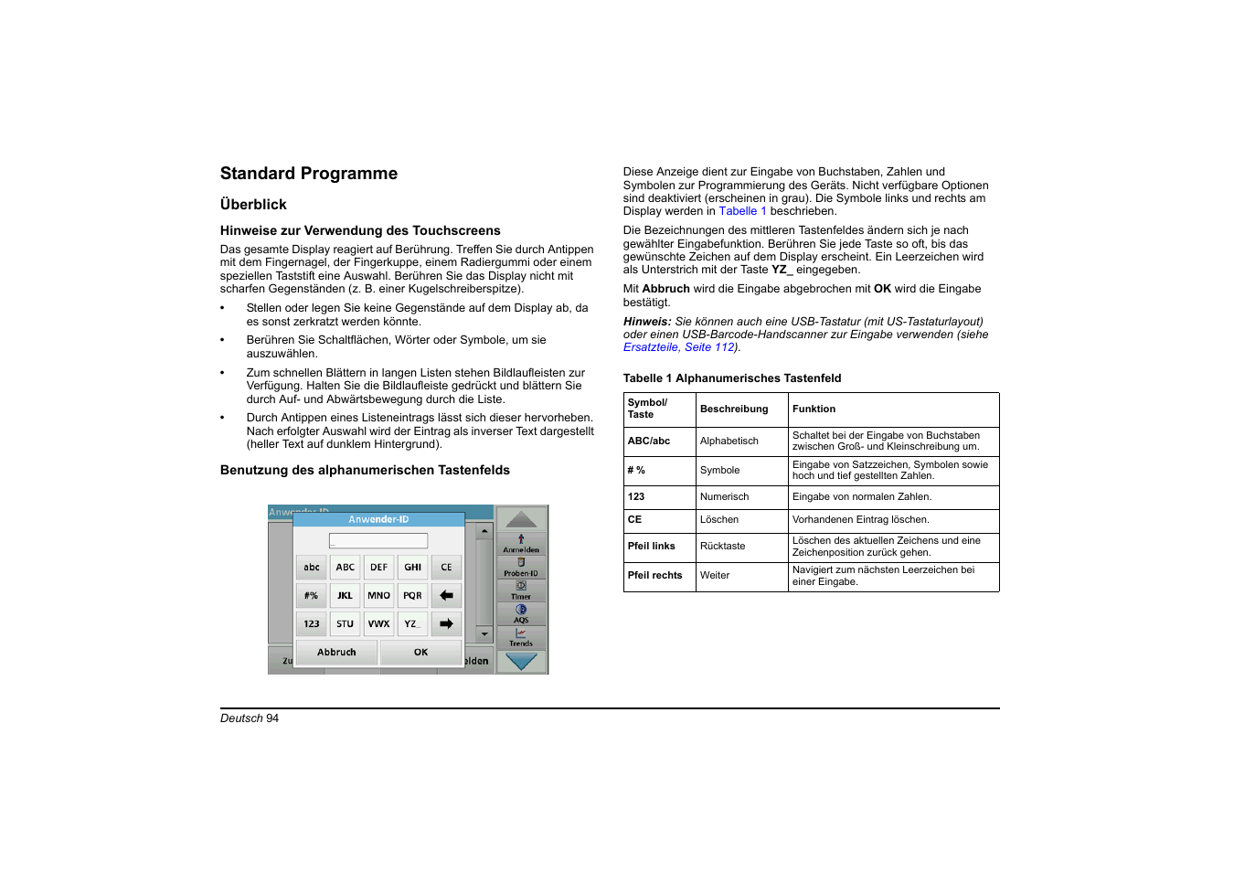 Standard programme | Hach-Lange DR 6000 Basic User Manual User Manual | Page 94 / 618