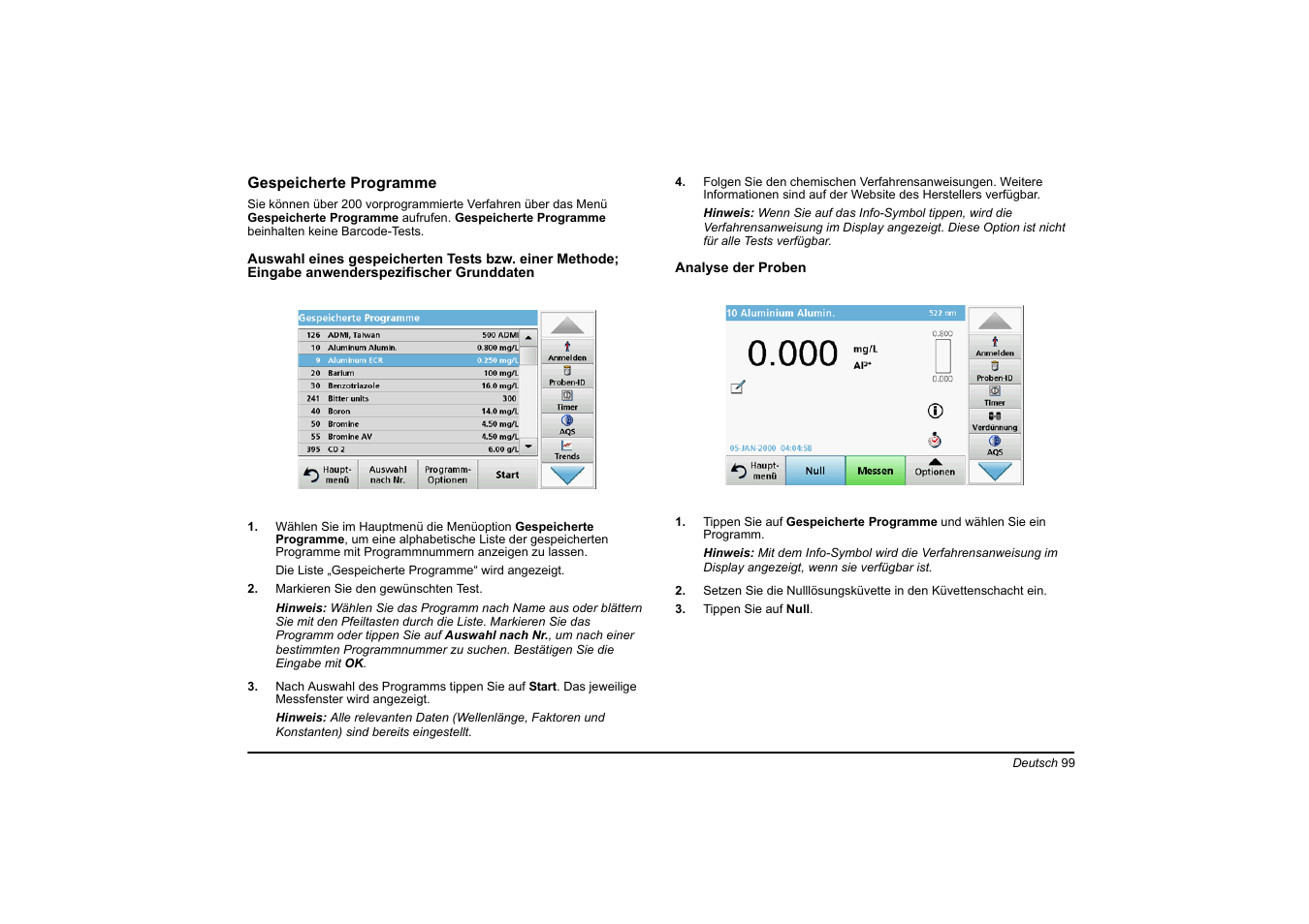 Hach-Lange DR 6000 Basic User Manual User Manual | Page 99 / 618