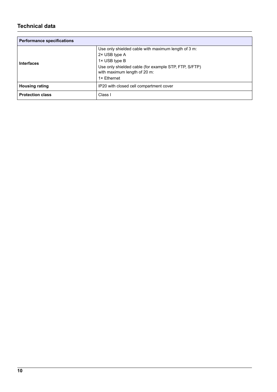 Technical data | Hach-Lange DR 6000 User Manual User Manual | Page 10 / 158