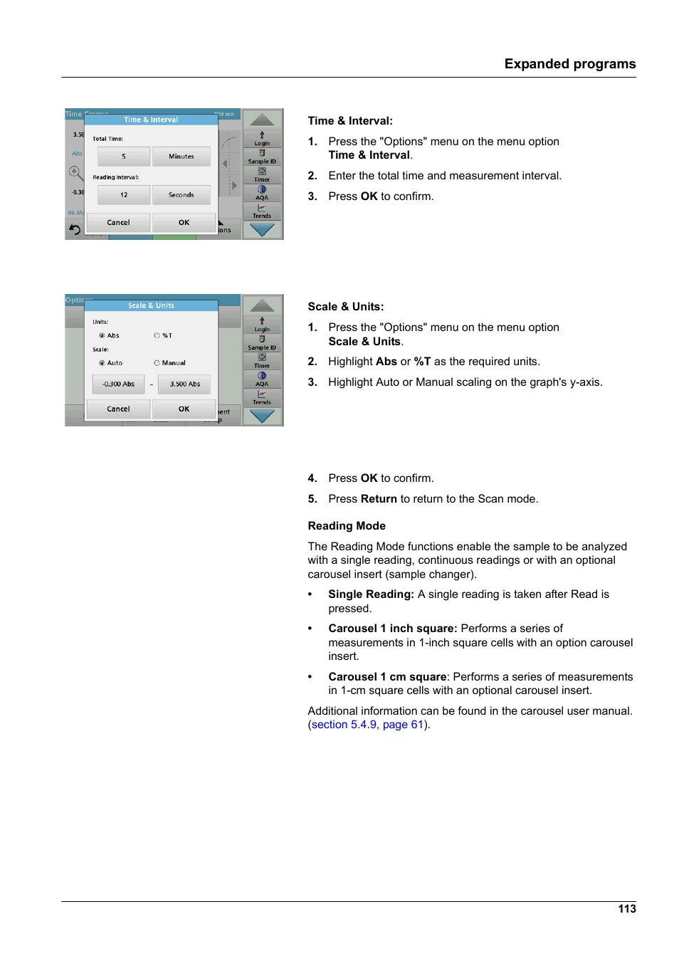 Expanded programs | Hach-Lange DR 6000 User Manual User Manual | Page 113 / 158