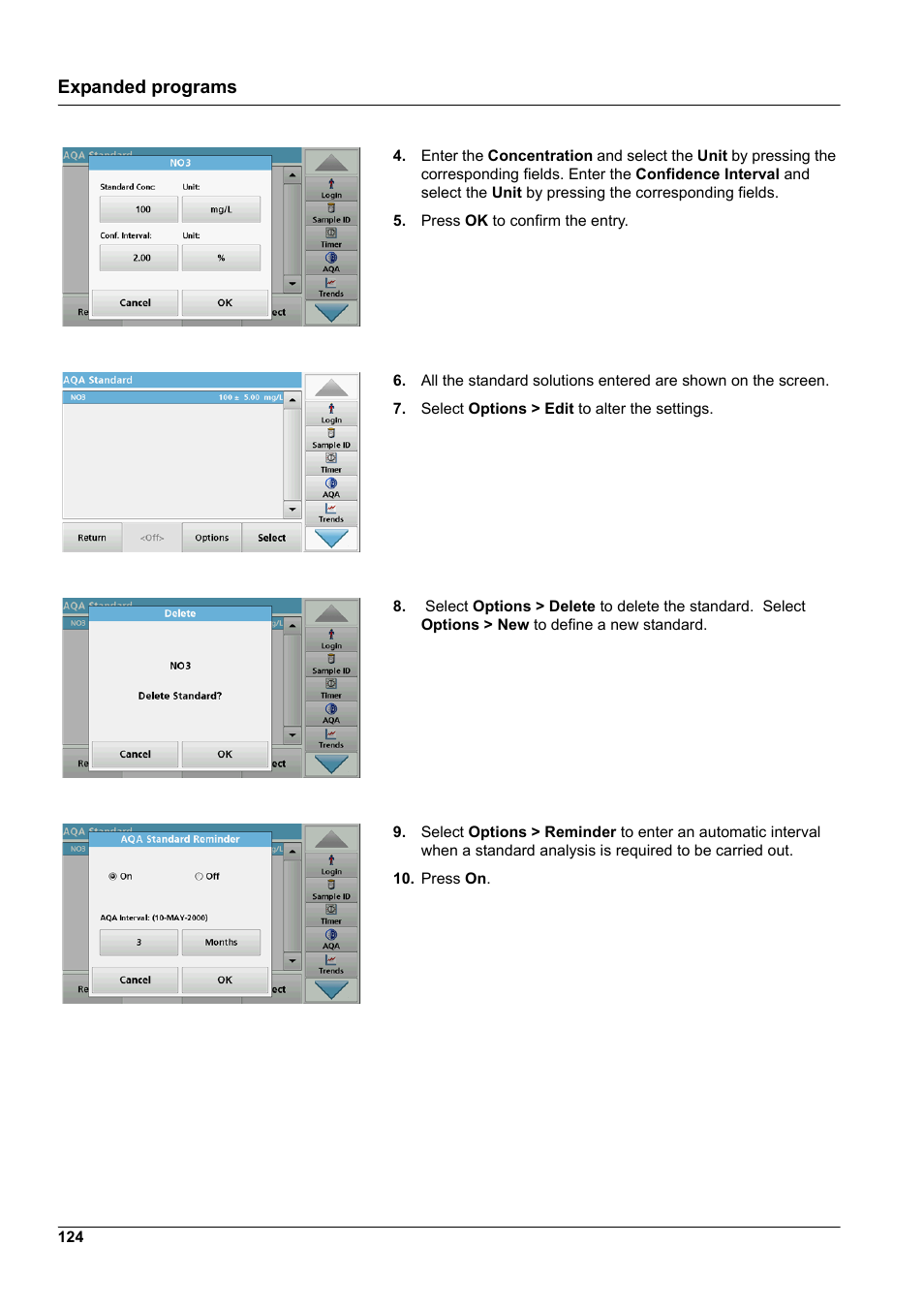 Expanded programs | Hach-Lange DR 6000 User Manual User Manual | Page 124 / 158