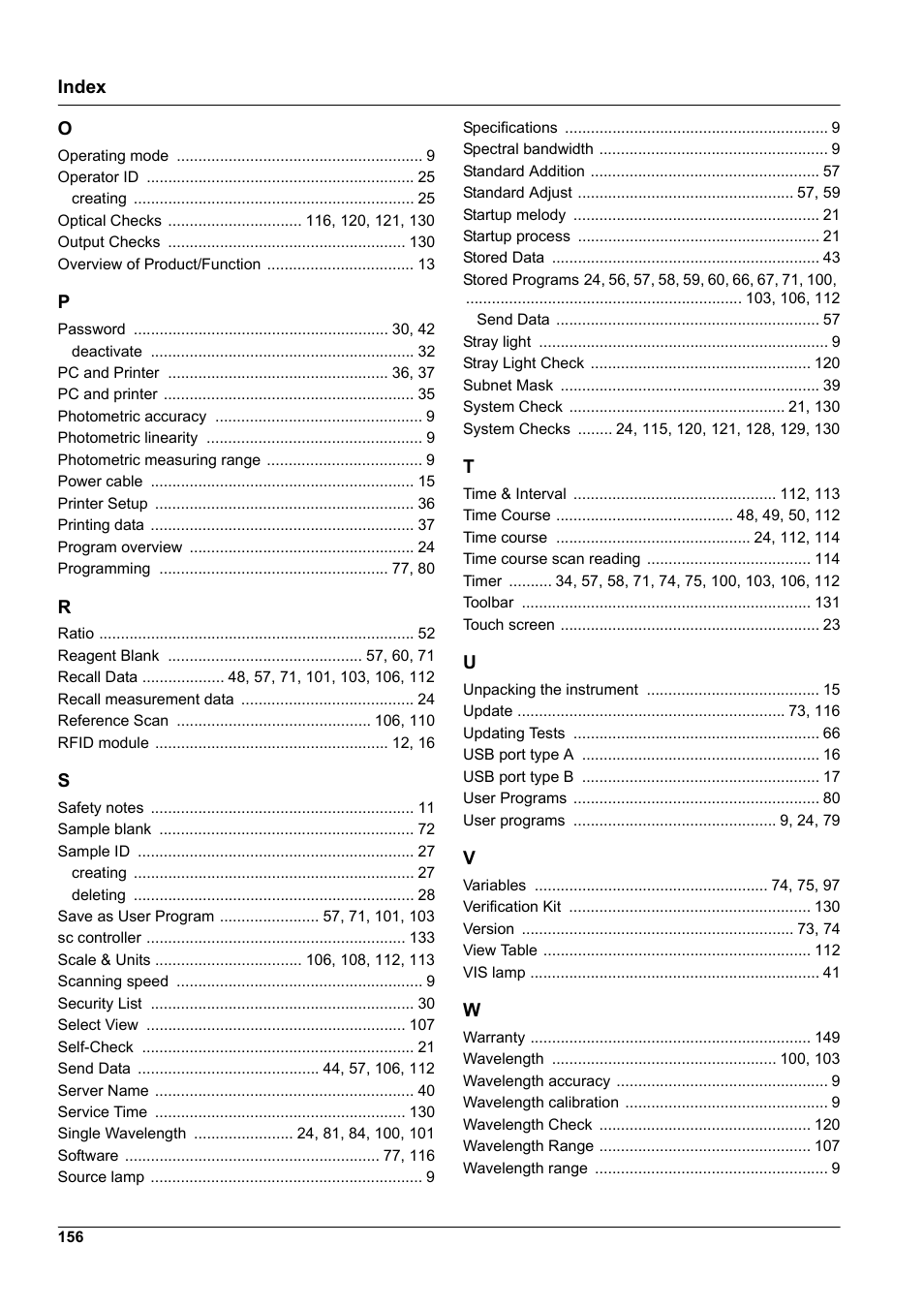 Hach-Lange DR 6000 User Manual User Manual | Page 156 / 158