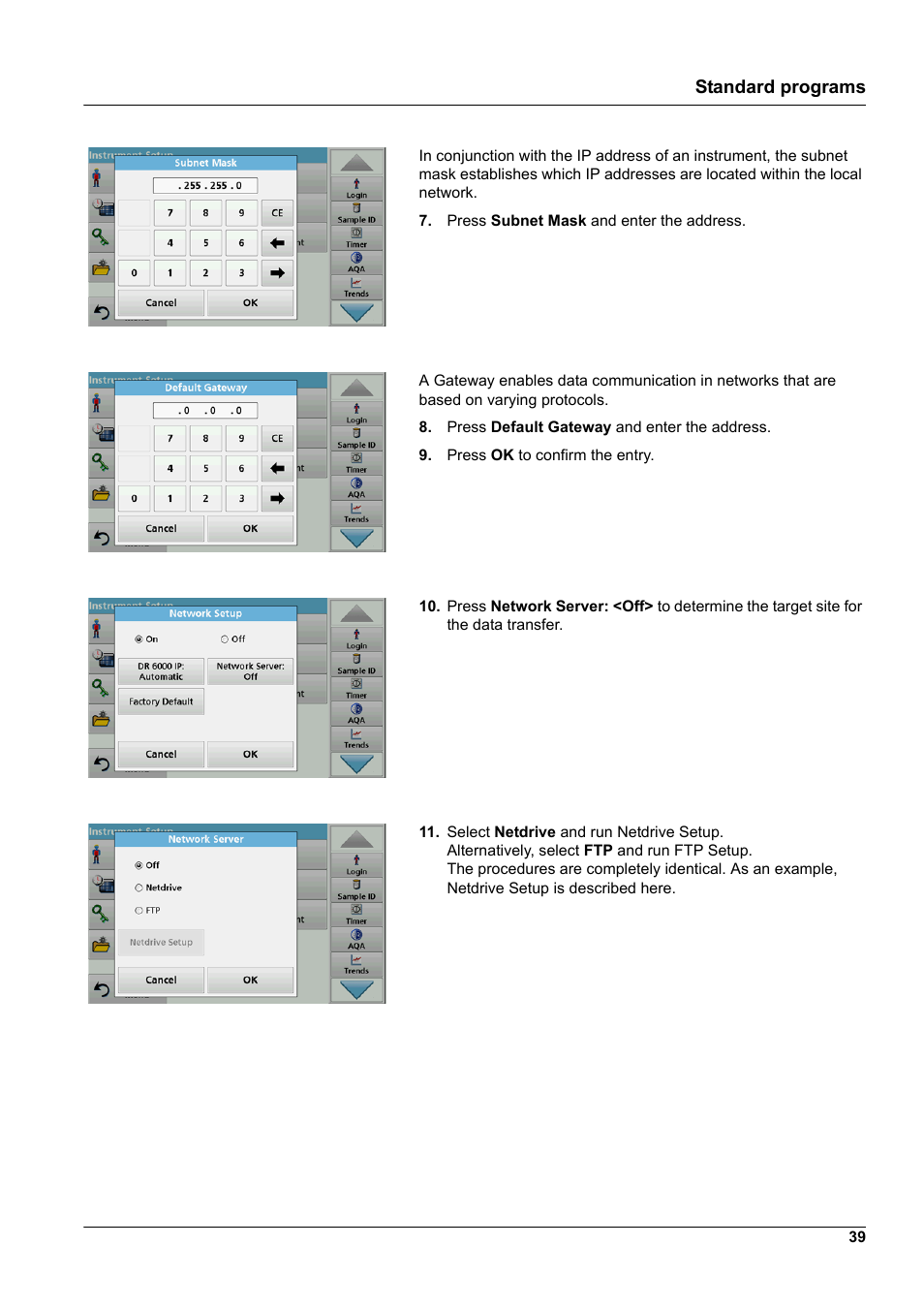 Standard programs | Hach-Lange DR 6000 User Manual User Manual | Page 39 / 158