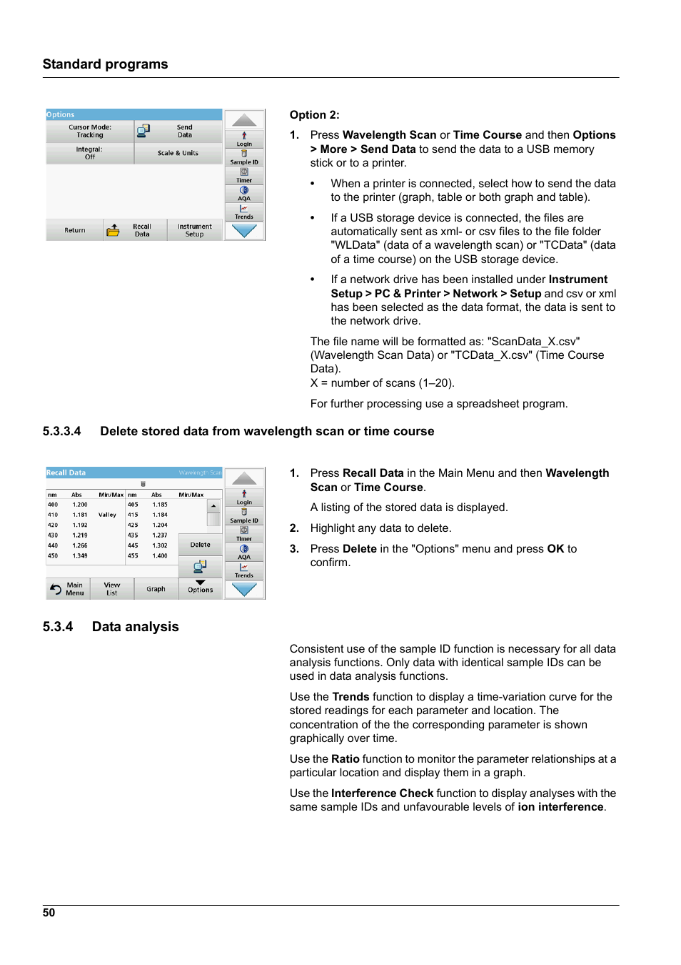 4 data analysis | Hach-Lange DR 6000 User Manual User Manual | Page 50 / 158