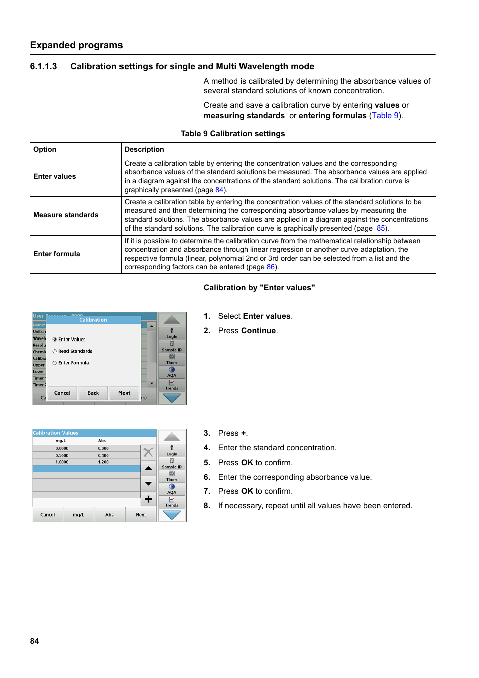 Expanded programs | Hach-Lange DR 6000 User Manual User Manual | Page 84 / 158