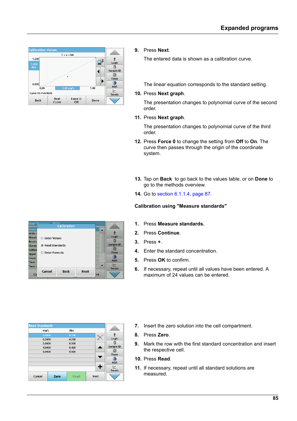 Expanded programs | Hach-Lange DR 6000 User Manual User Manual | Page 85 / 158