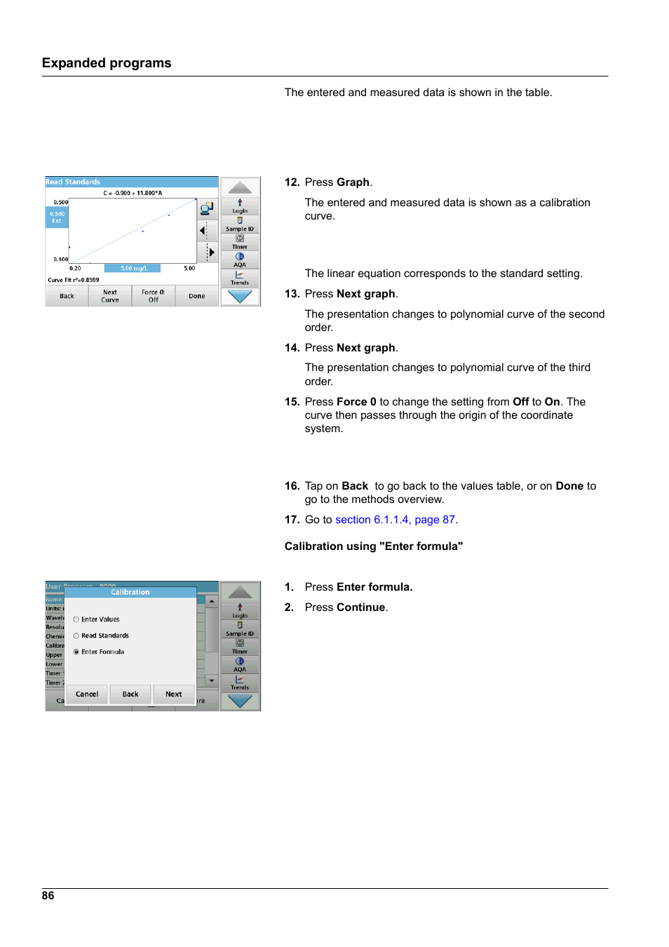 Expanded programs | Hach-Lange DR 6000 User Manual User Manual | Page 86 / 158